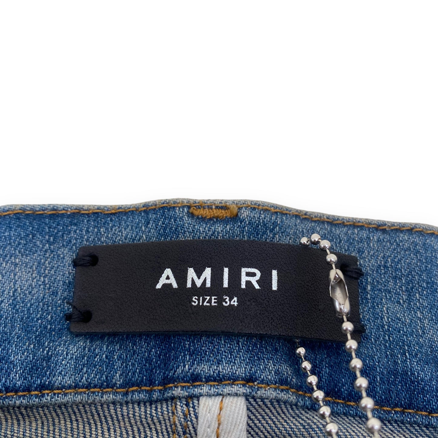 AMIRI PAINT SPLATTER FLARED JEANS BLUE 34W
