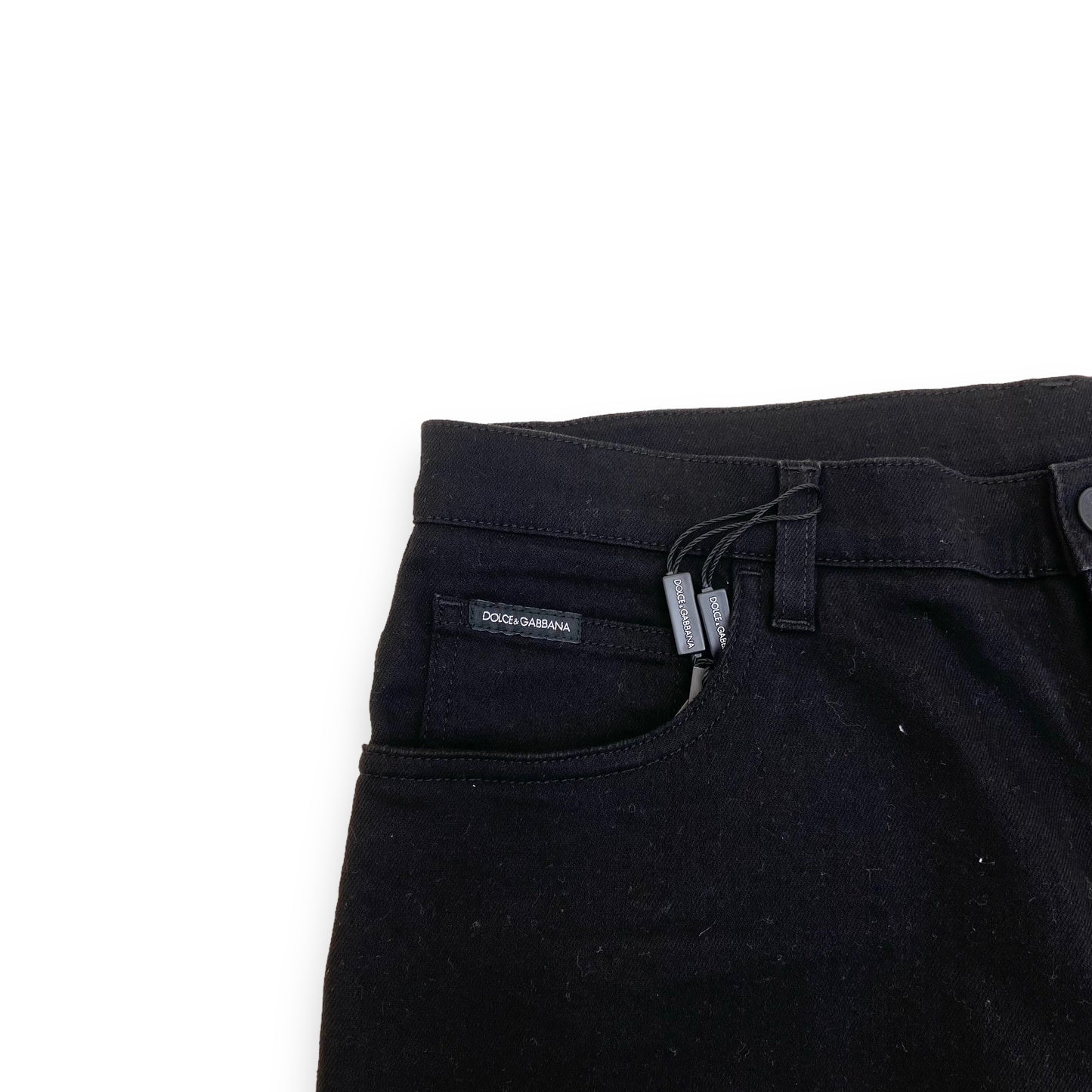 DOLCE & GABBANA DENIM SHORTS BLACK 32W