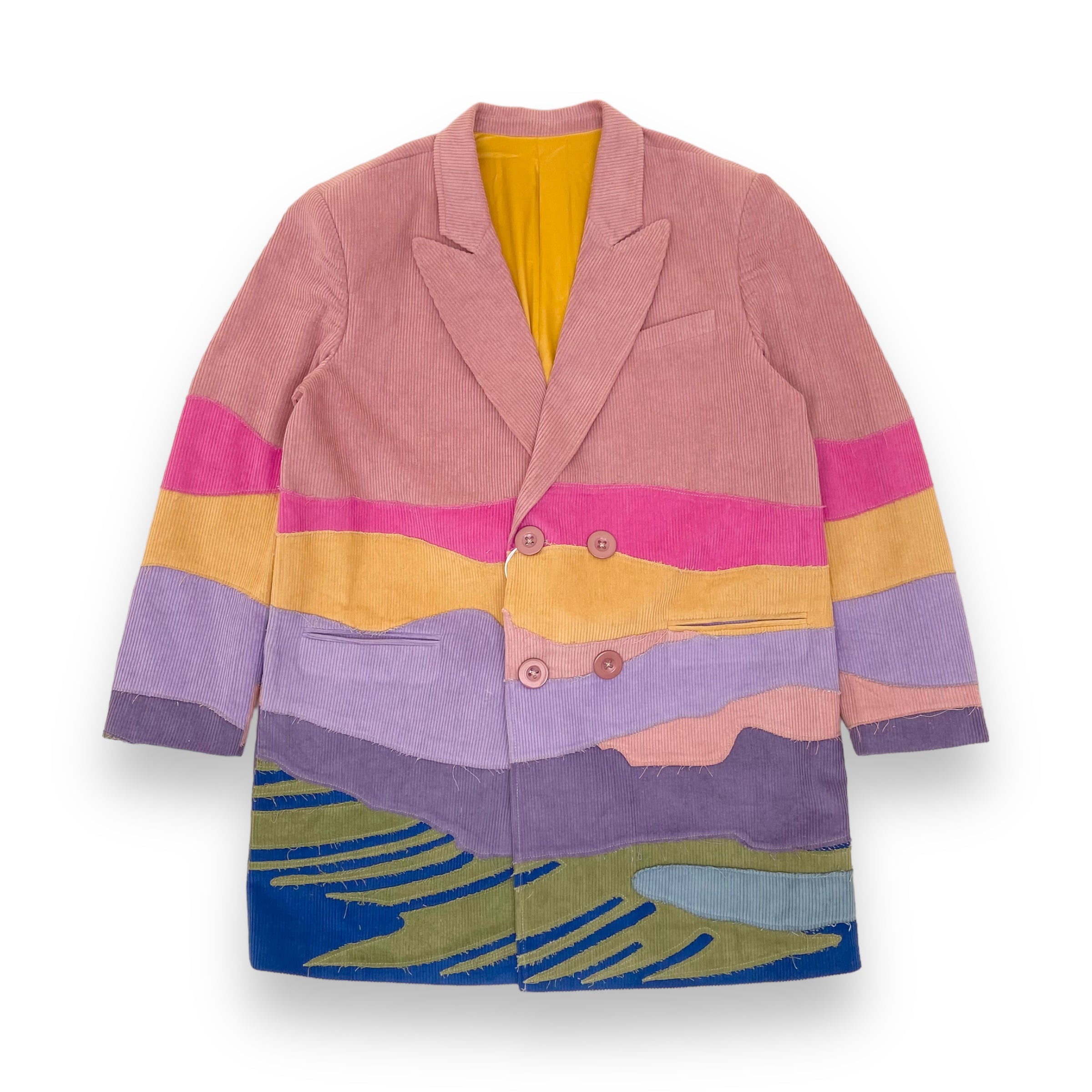KIDSUPER CORD LANDSCAPE BLAZER MULTICOLOURED XL
