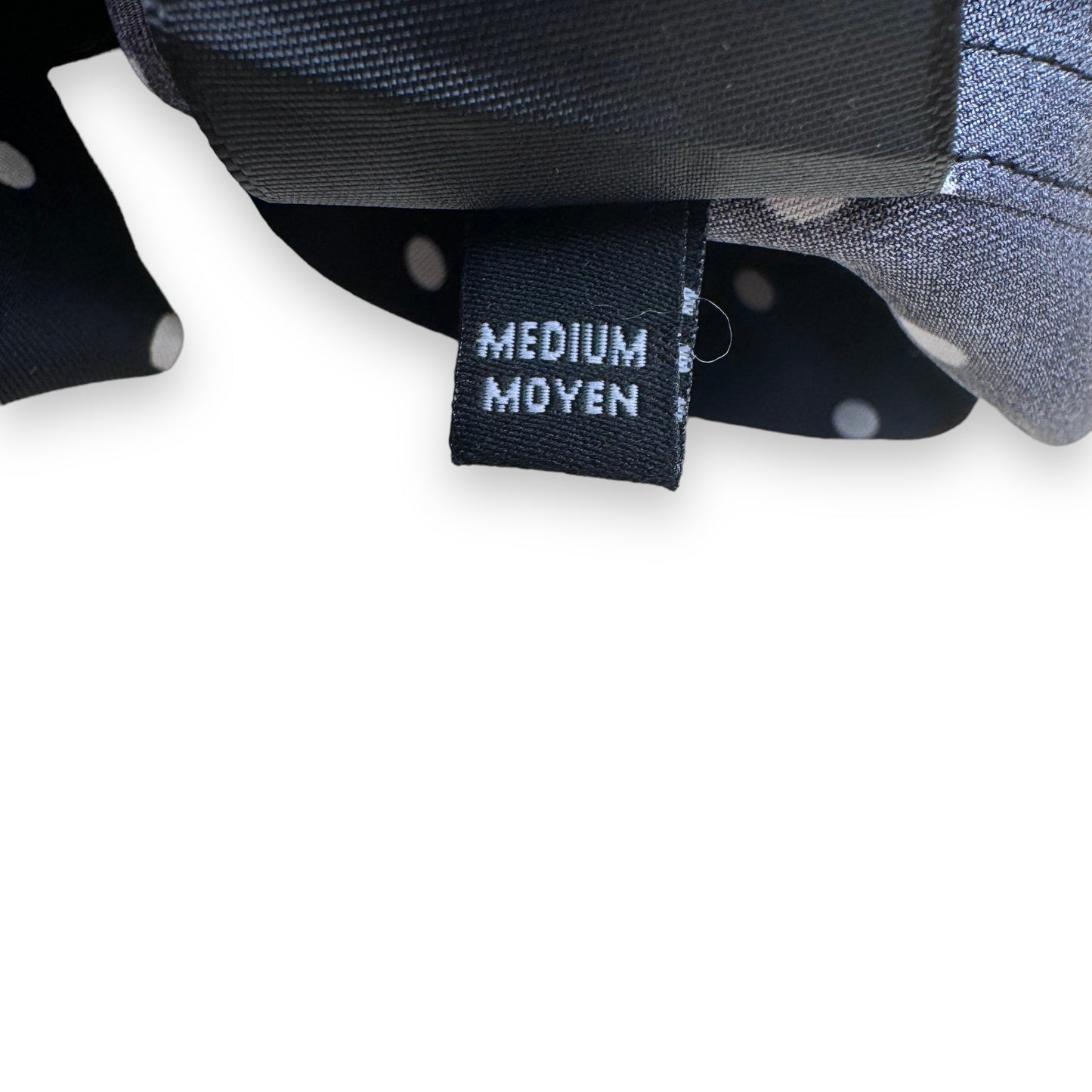 AMIRI SILK TWILL SHORT SLEEVE POLKADOT SHIRT BLACK M