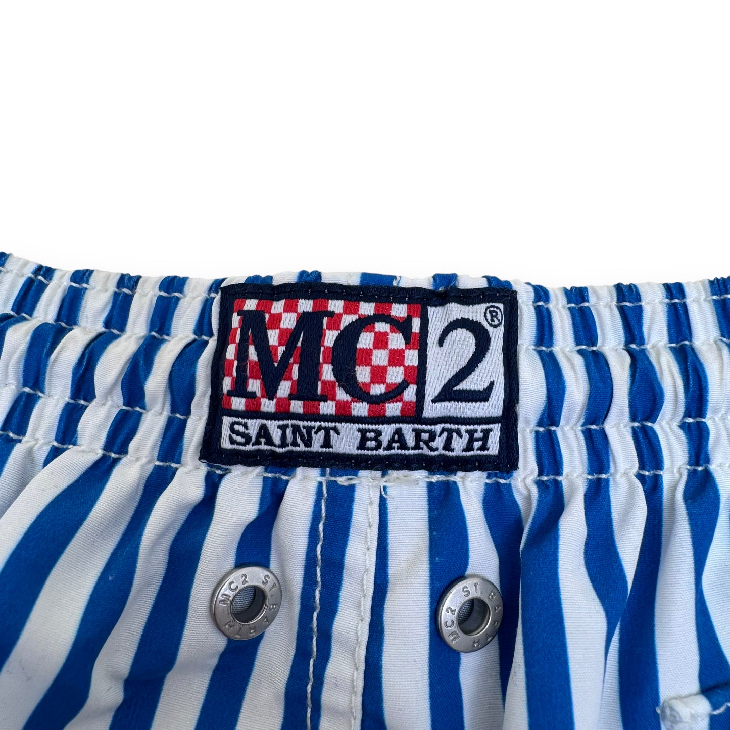 MC2 SAINT BARTHS STRIPED SWIM SHORTS BLUE AGE6
