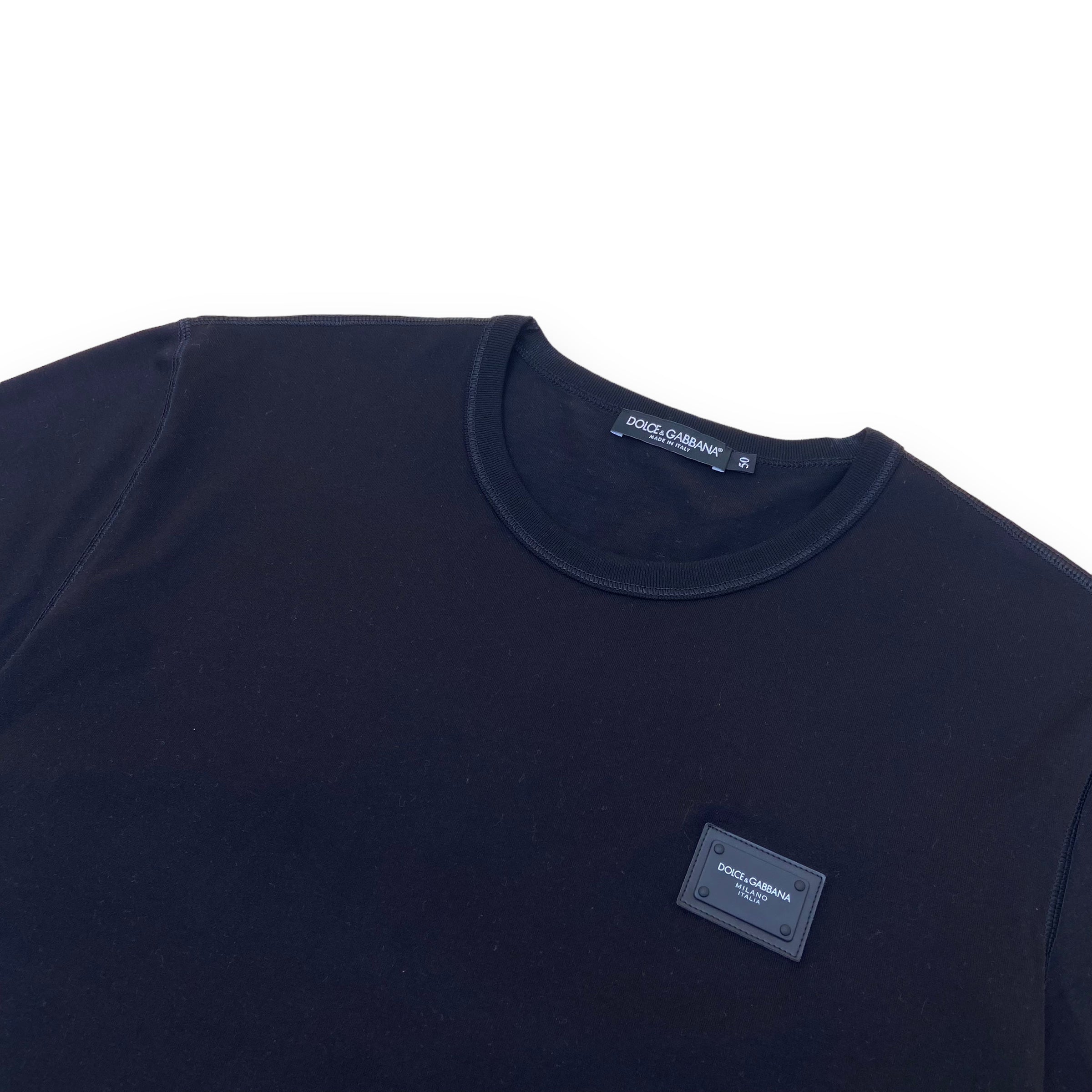 DOLCE & GABBANA T-SHIRT BLACK L