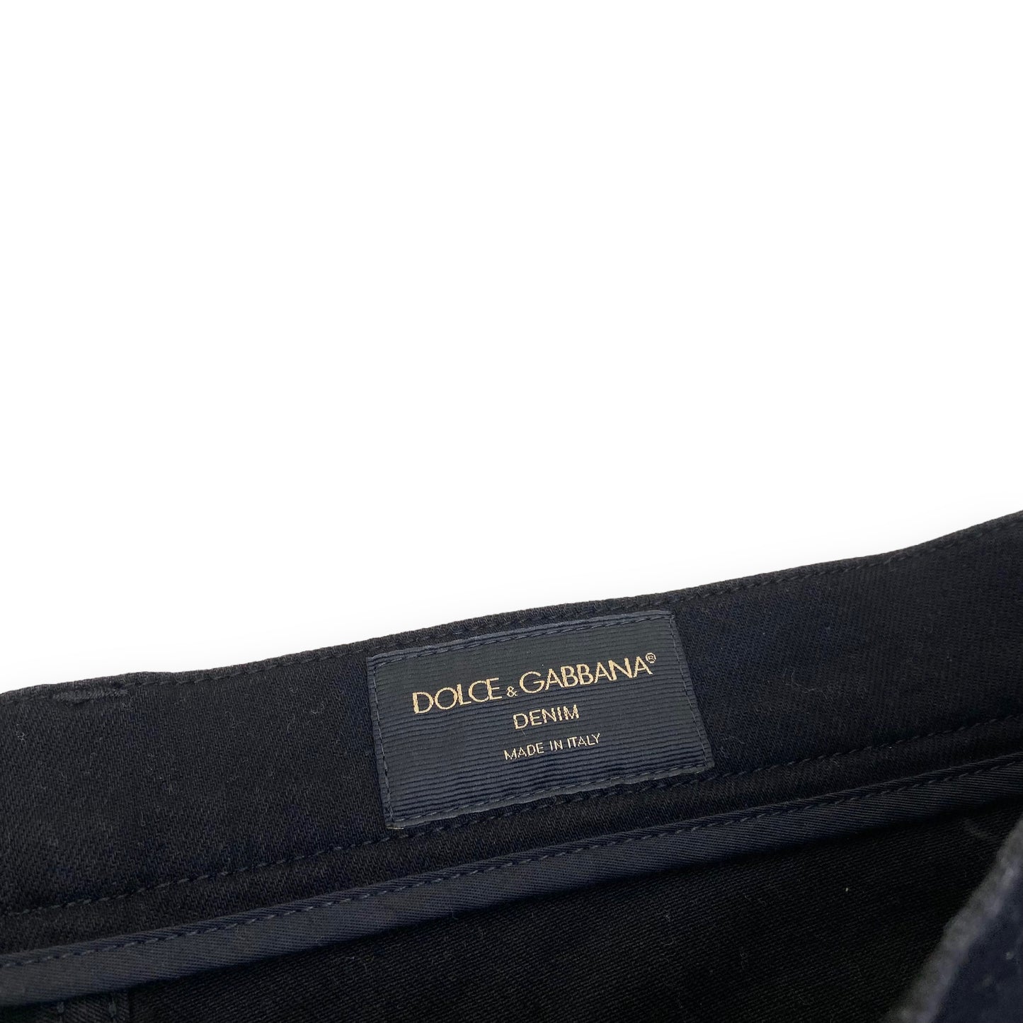 DOLCE & GABBANA DENIM SHORTS BLACK 32W