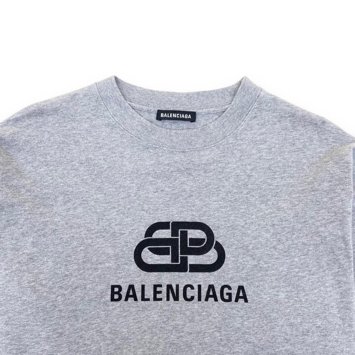 BALENCIAGA LONG-SLEEVE T-SHIRT GREY M