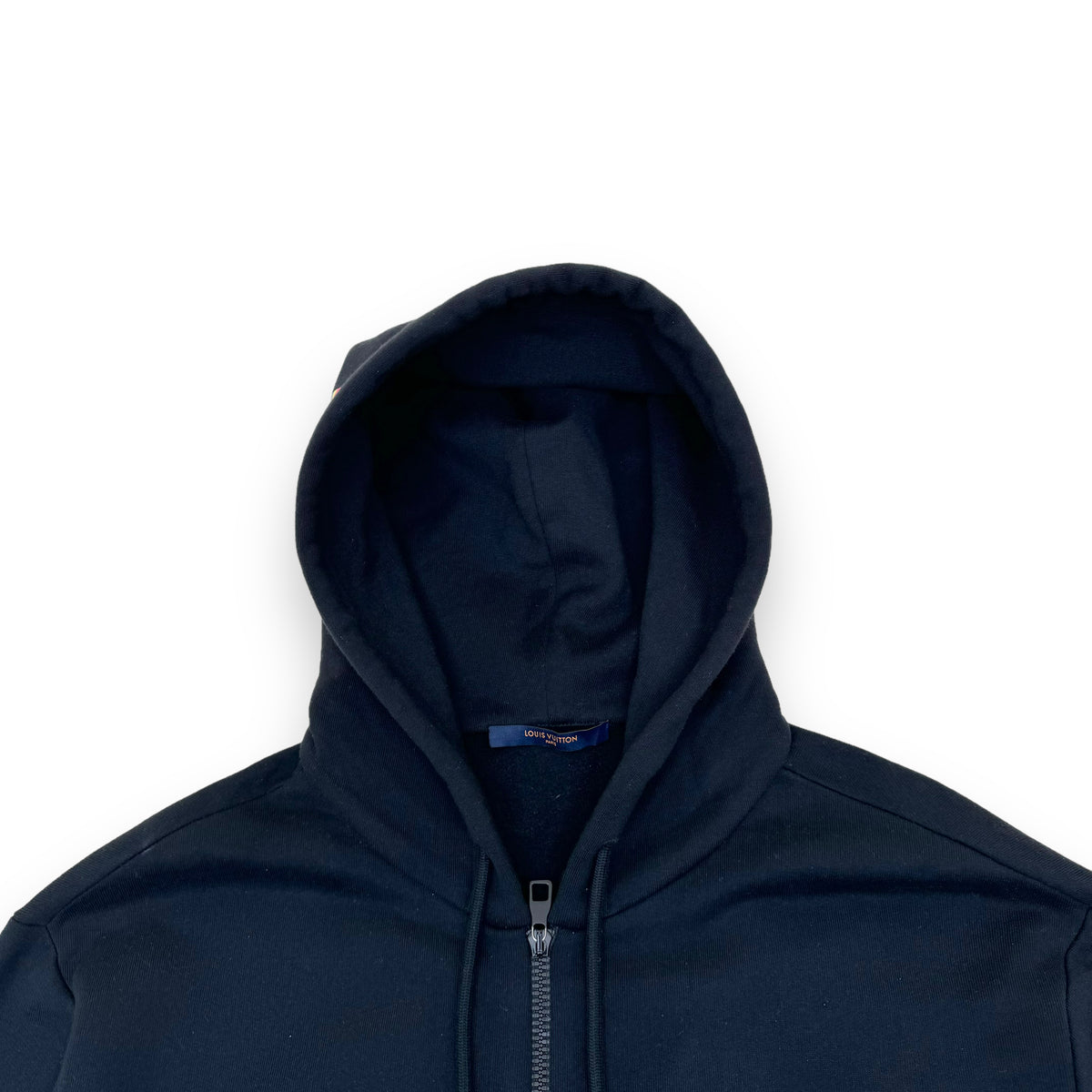 LOUIS VUITTON SS23 JAZZ MULTI LOGO HOODIE BLACK L