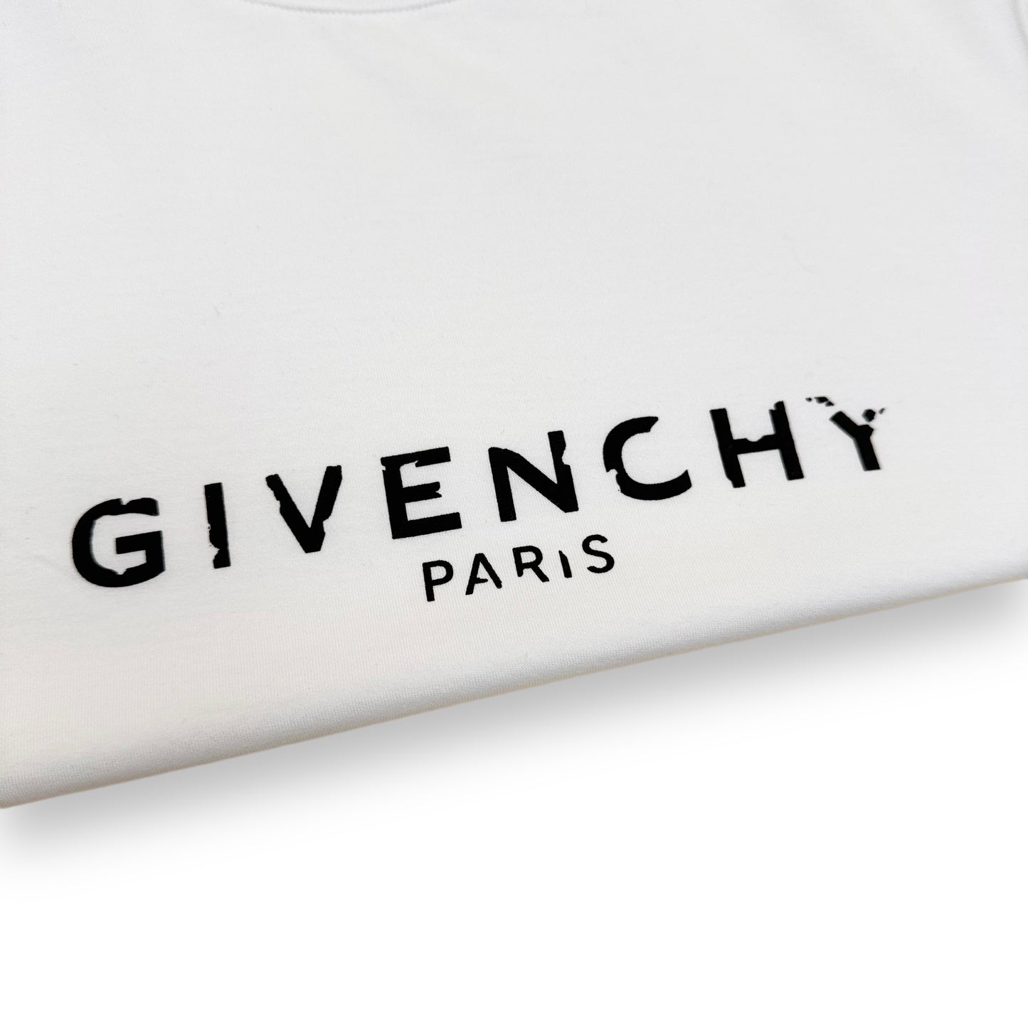 GIVENCHY COTTON LOGO T-SHIRT WHITE XS