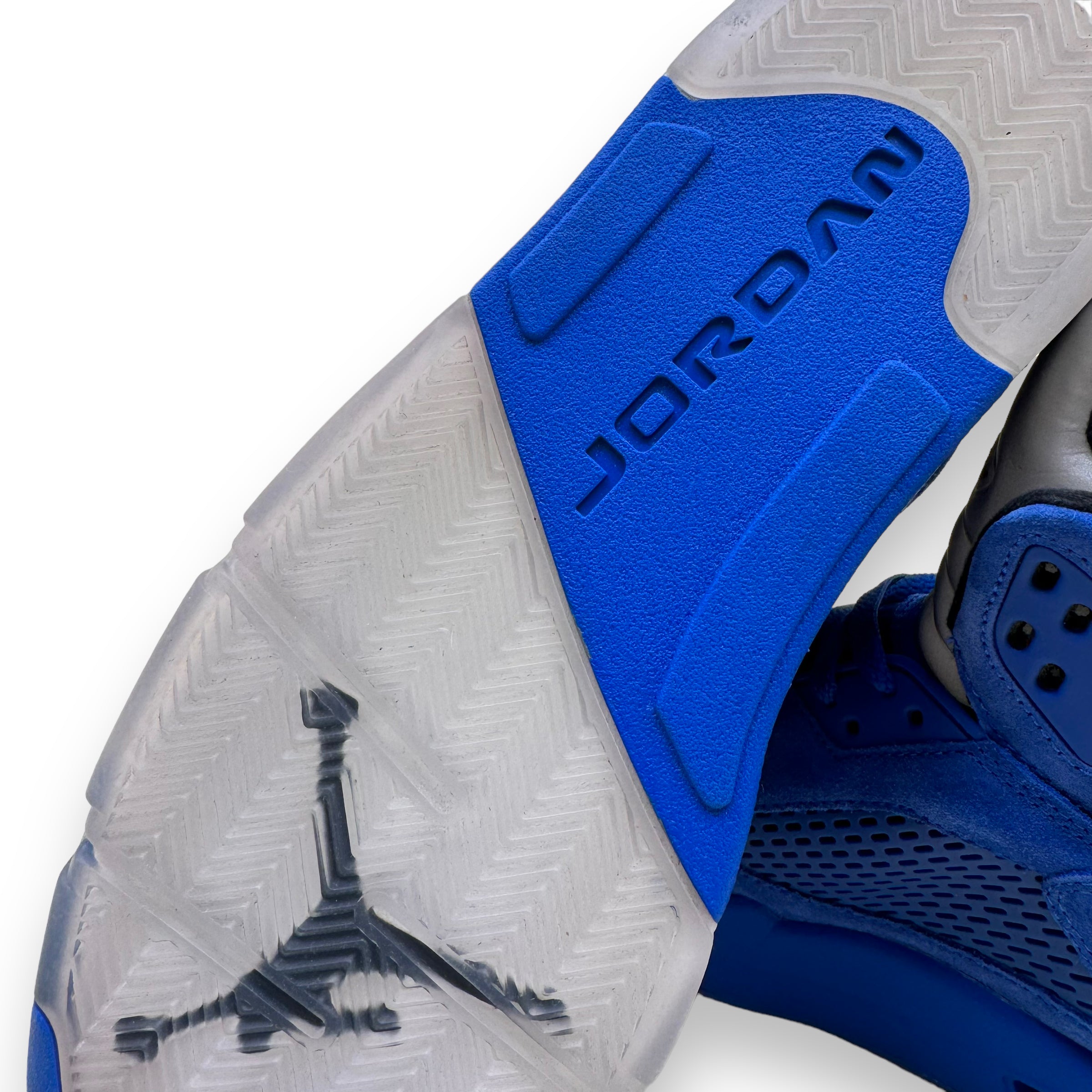 AIR JORDAN 5 RETRO SUEDE SNEAKERS BLUE UK11