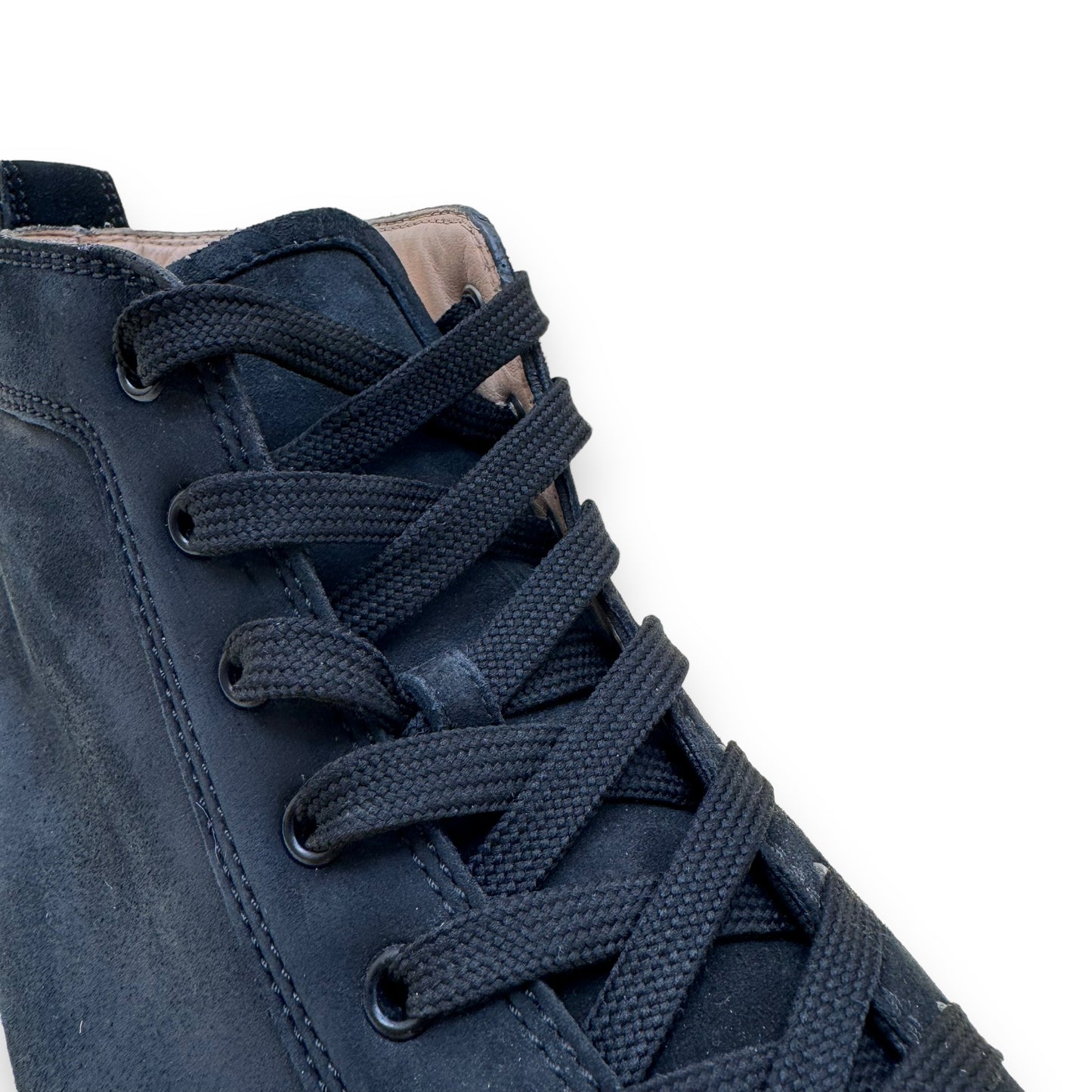 CHRISTIAN LOUBOUTIN SUEDE SPIKE SNEAKER BLACK UK11