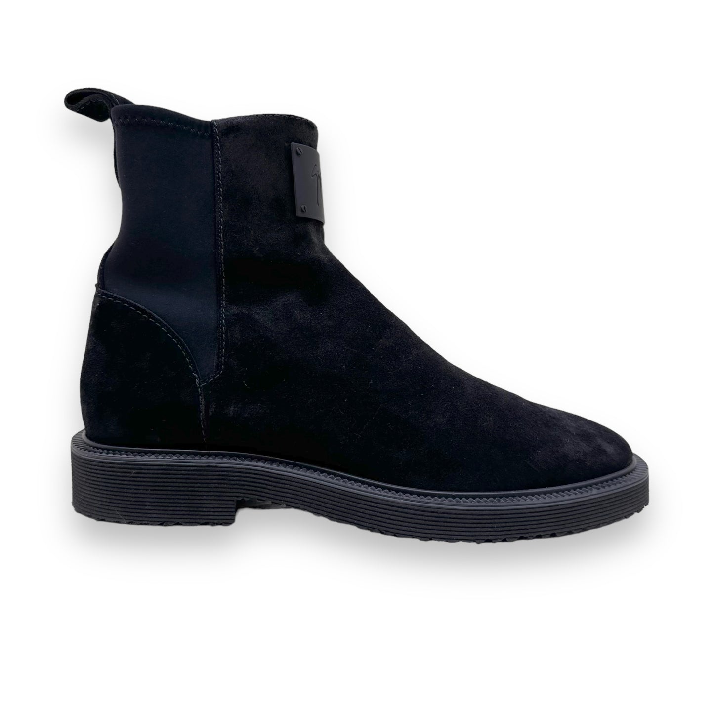 GIUSEPPE ZANOTTI SUEDE CHELSEA BOOTS BLACK UK6