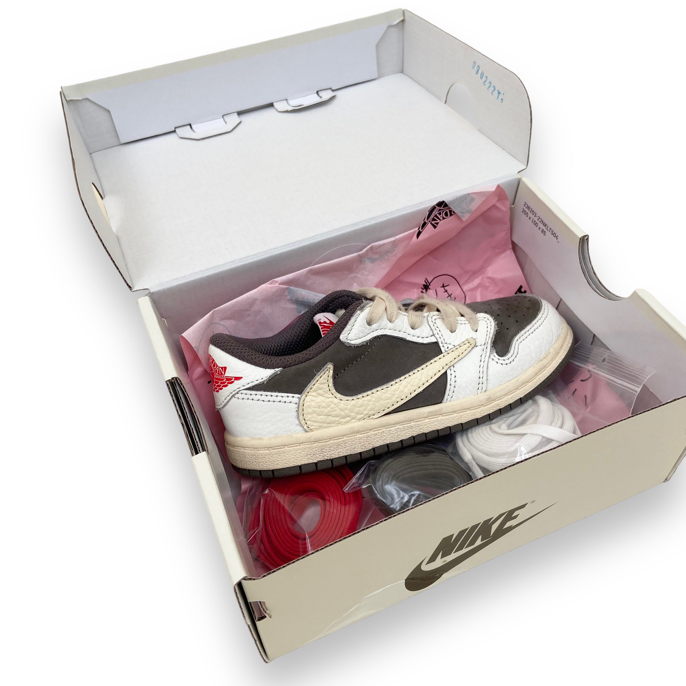 NIKE JORDAN 1 LOW RETRO OG SP TRAVIS SCOTT REVERSE MOCHA UK9.5