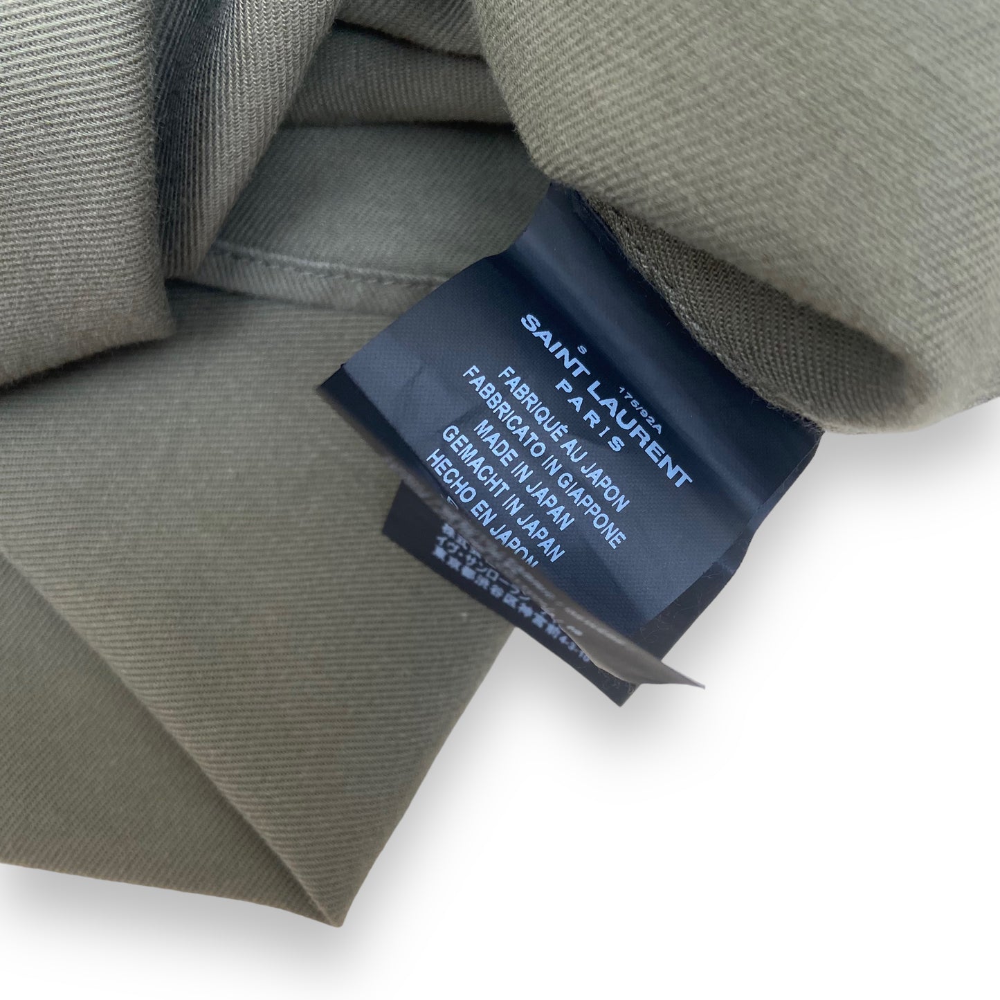 SAINT LAURENT JAPANESE DENIM SHIRT GREEN S