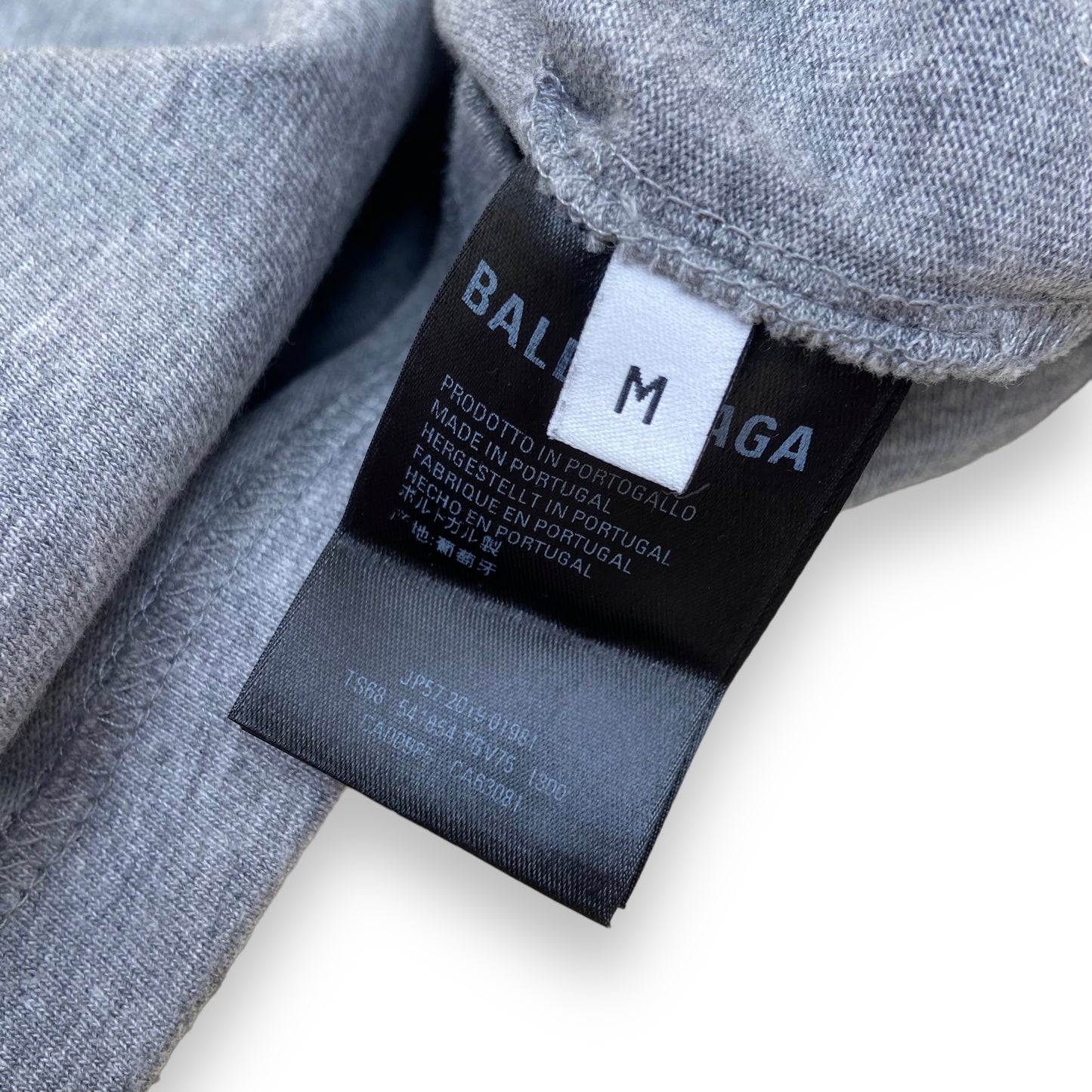 BALENCIAGA LONG-SLEEVE T-SHIRT GREY M