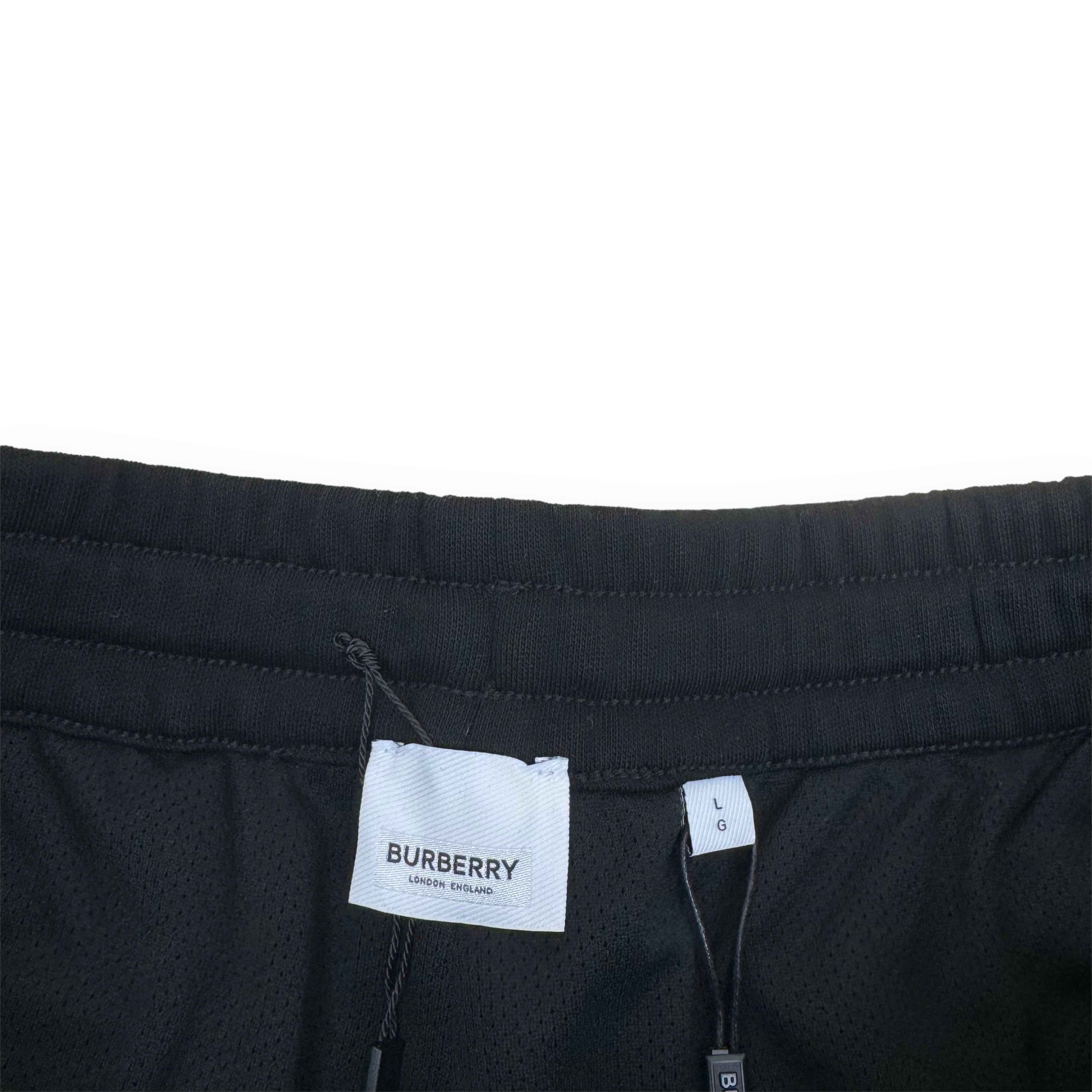 BURBERRY JERSEY UNICORN SWEAT SHORTS BLACK L