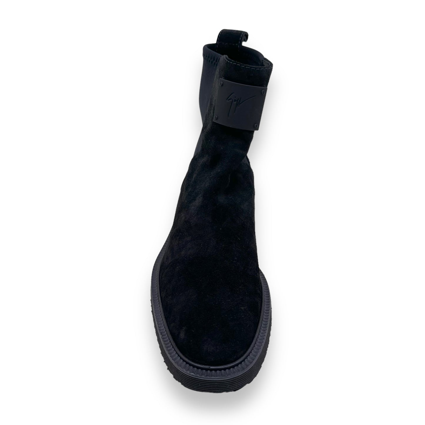 GIUSEPPE ZANOTTI SUEDE CHELSEA BOOTS BLACK UK6