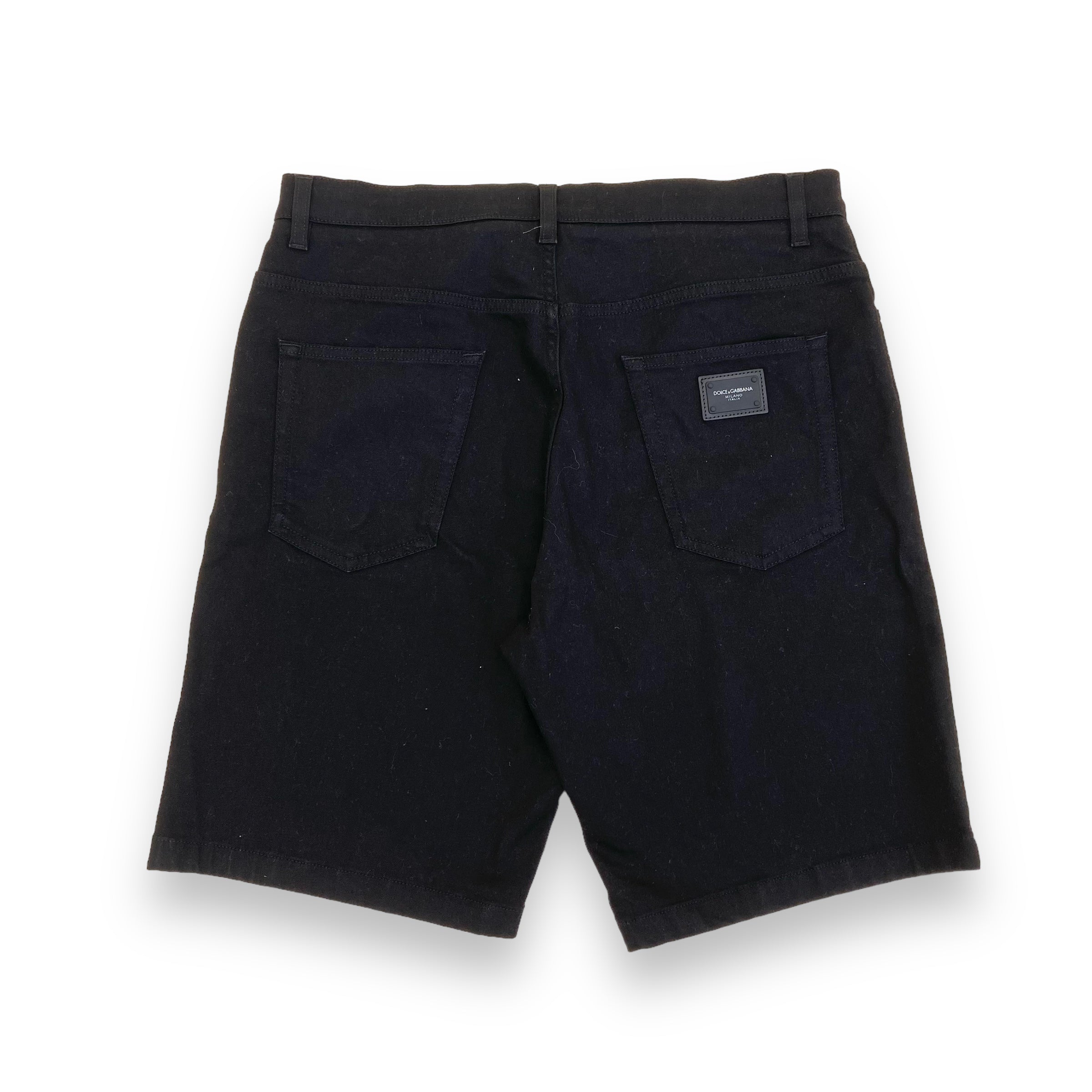 DOLCE & GABBANA DENIM SHORTS BLACK 32W