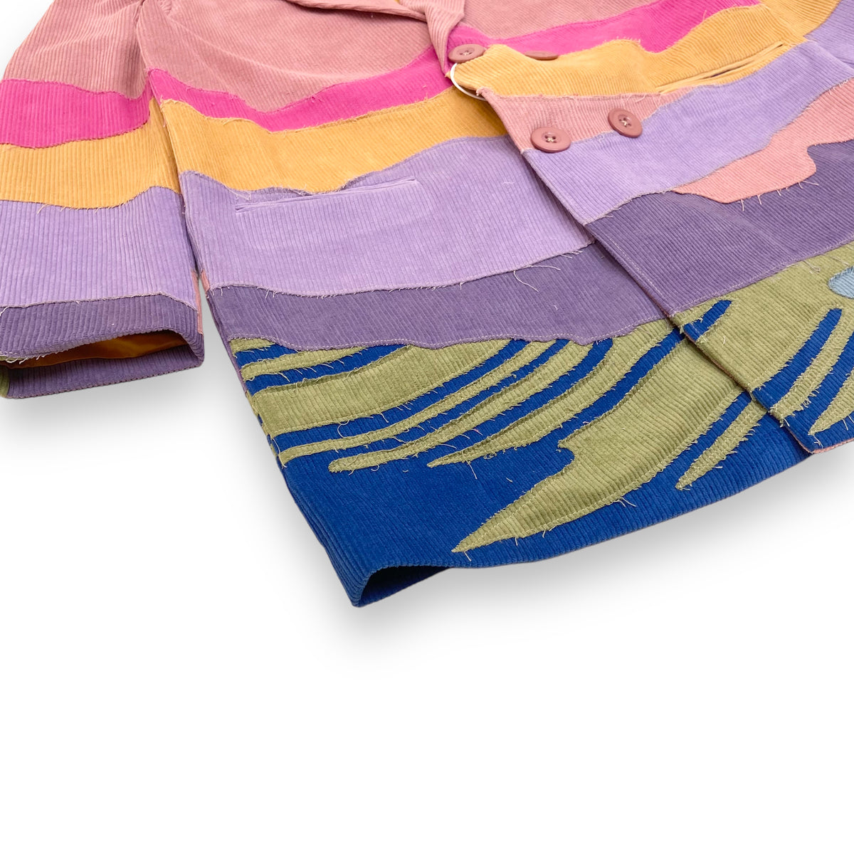 KIDSUPER CORD LANDSCAPE BLAZER MULTICOLOURED XL