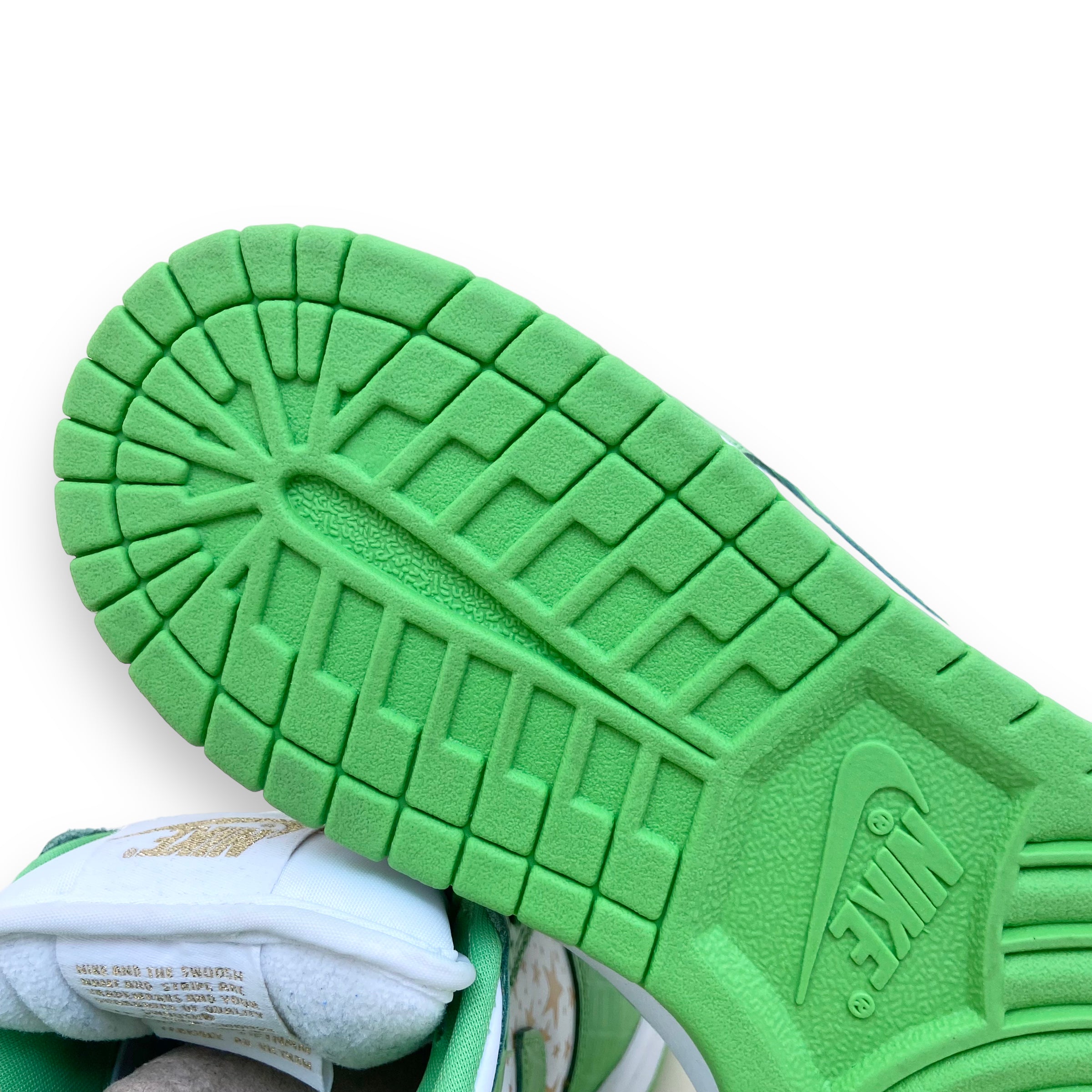 NIKE X SUPREME DUNK LOW STARS OG SB QS SNEAKERS ‘MEAN GREEN’ UK10