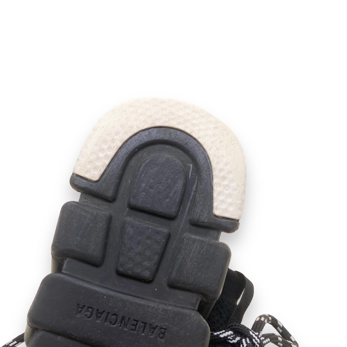 BALENCIAGA SPEED LACE UP SNEAKERS BLACK / WHITE UK8