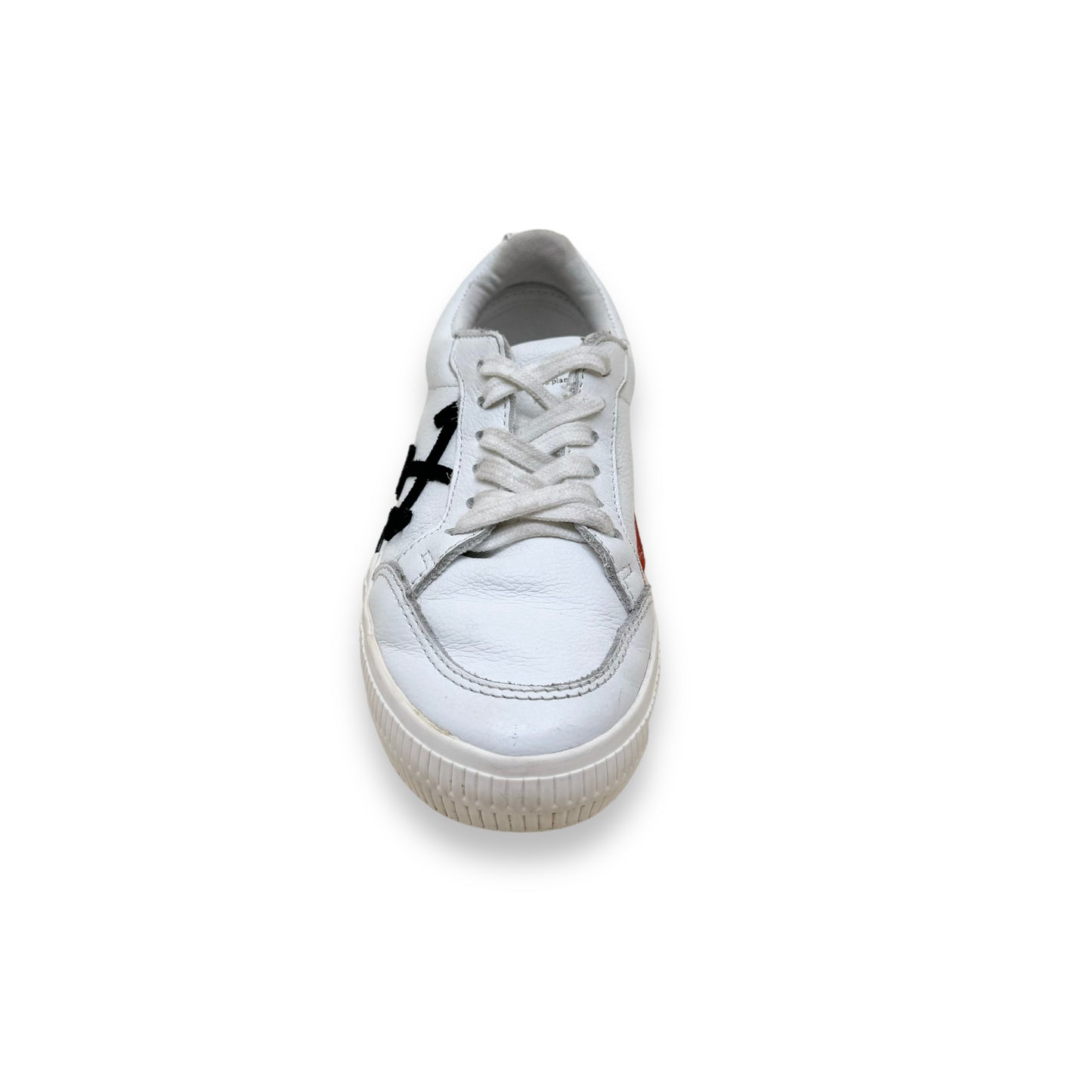 OFF-WHITE LOW TOP LEATHER SNEAKERS WHITE UK11