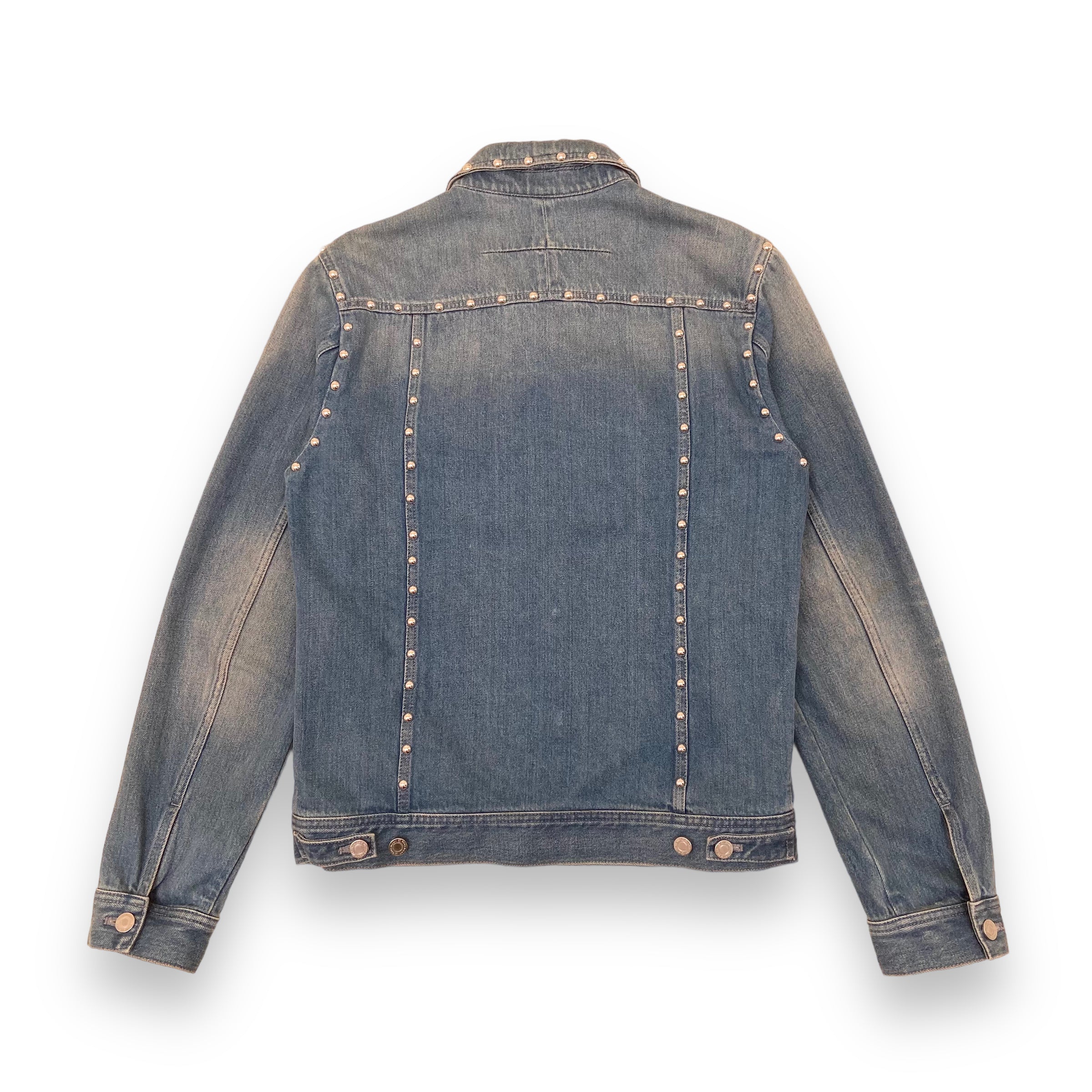 GIVENCHY STUDDED DENIM JACKET BLUE S