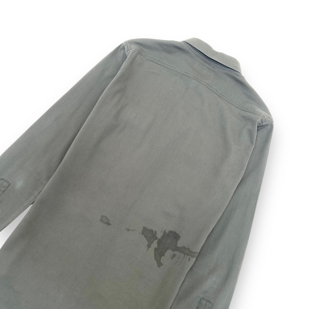SAINT LAURENT JAPANESE DENIM SHIRT GREEN S