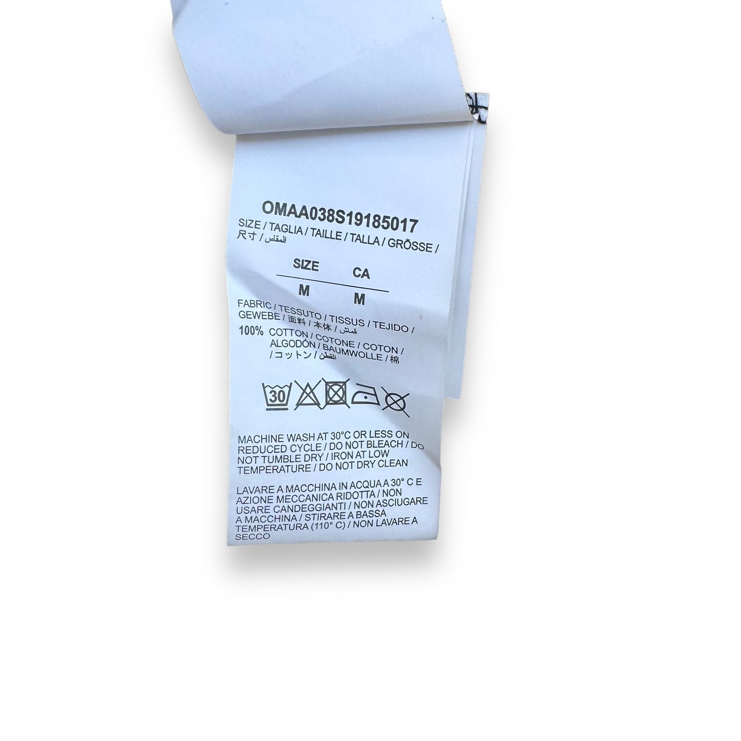 OFF-WHITE T-SHIRT BLACK M