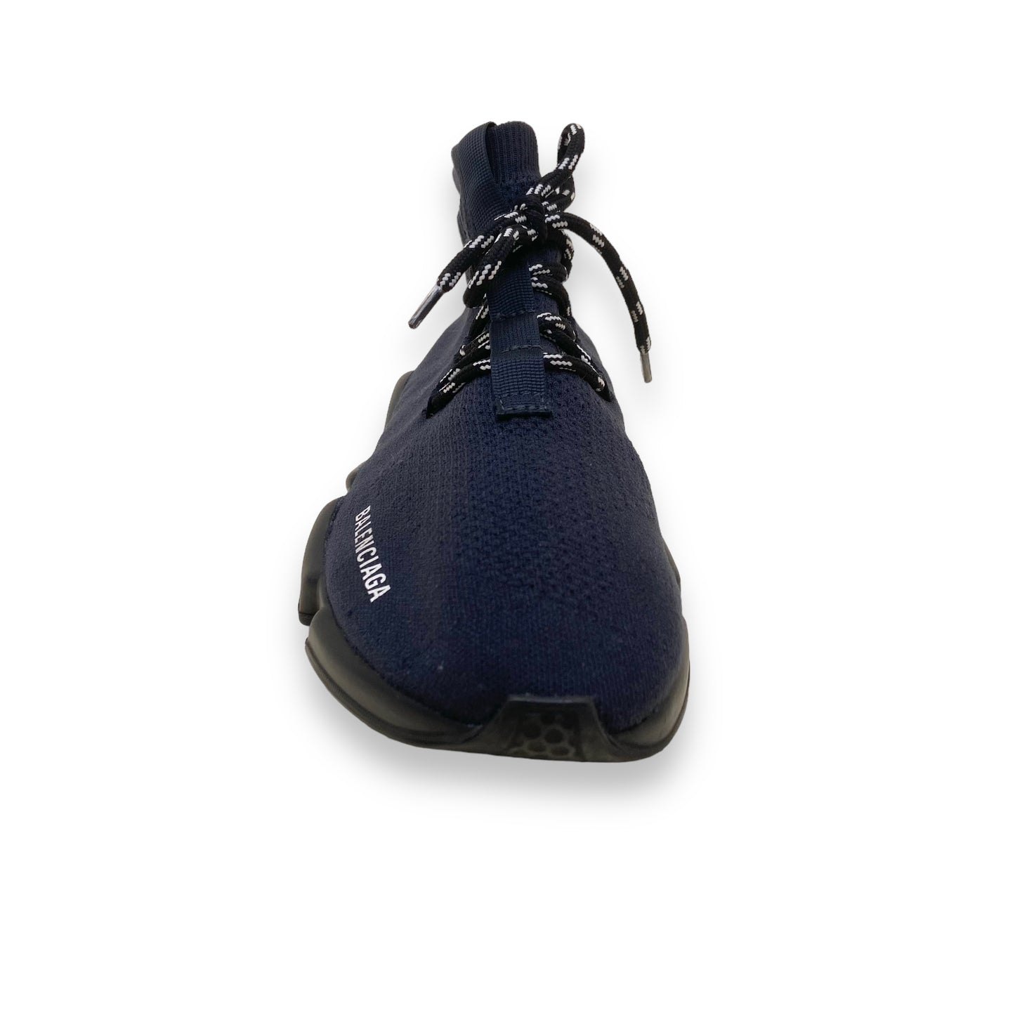 BALENCIAGA SPEED LACE UP SNEAKERS BLACK UK8
