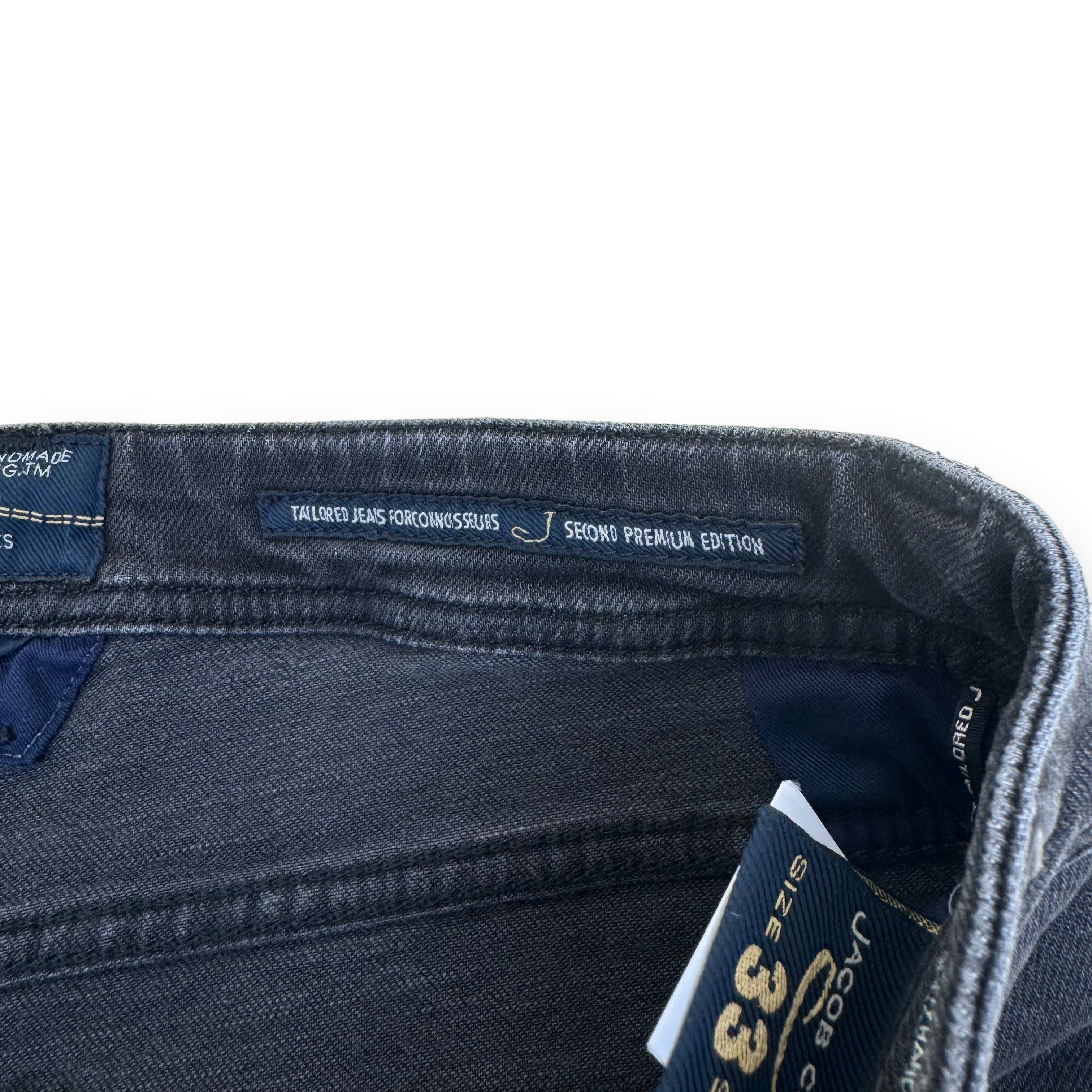 JACOB COHËN HANDMADE WASHED DENIM JEANS GREY 33W