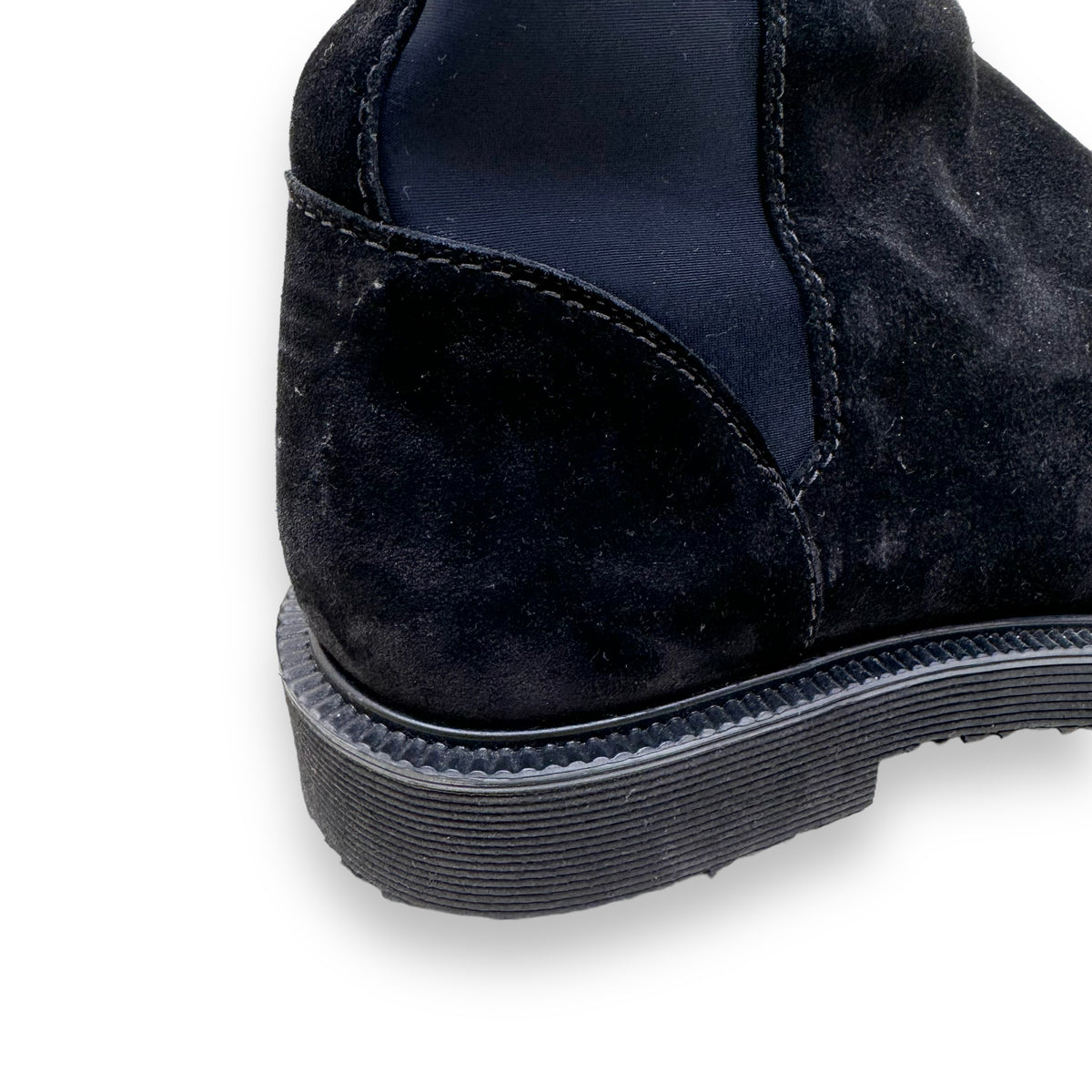 GIUSEPPE ZANOTTI SUEDE CHELSEA BOOTS BLACK UK6