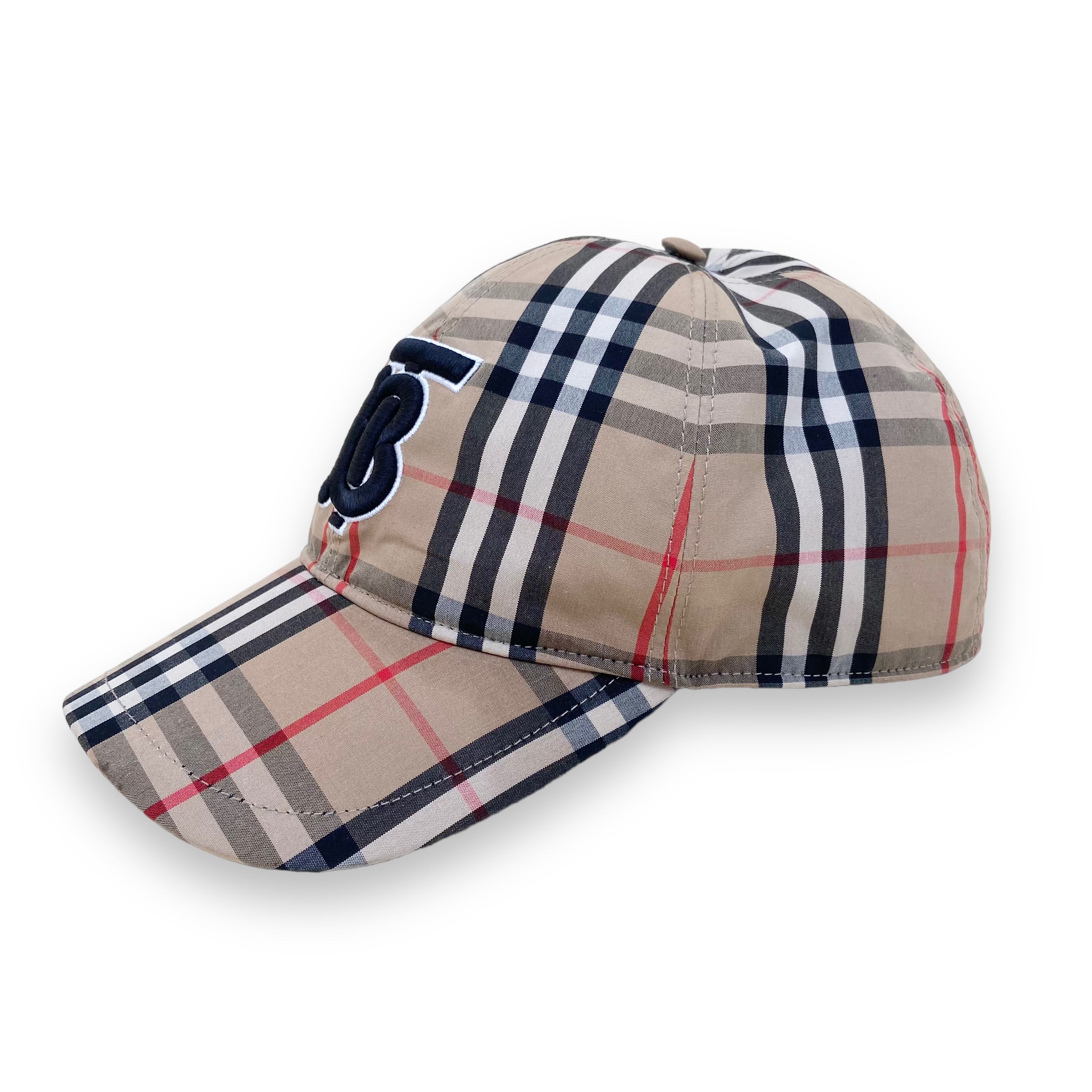 BURBERRY CHECKED BASEBALL CAP XL