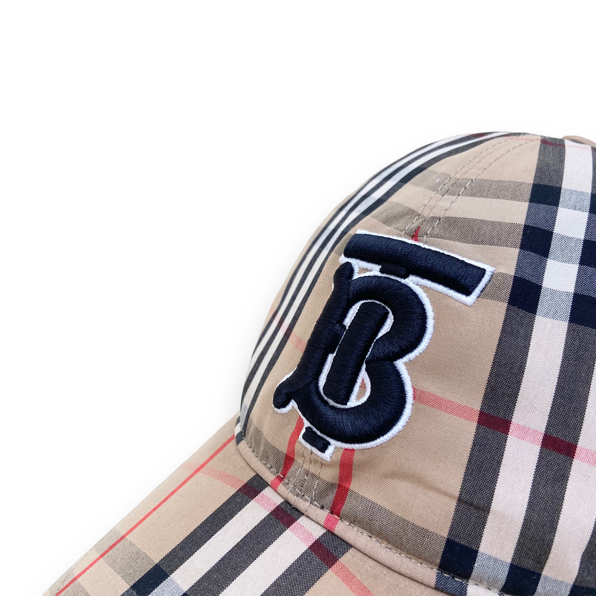 BURBERRY CHECKED BASEBALL CAP XL