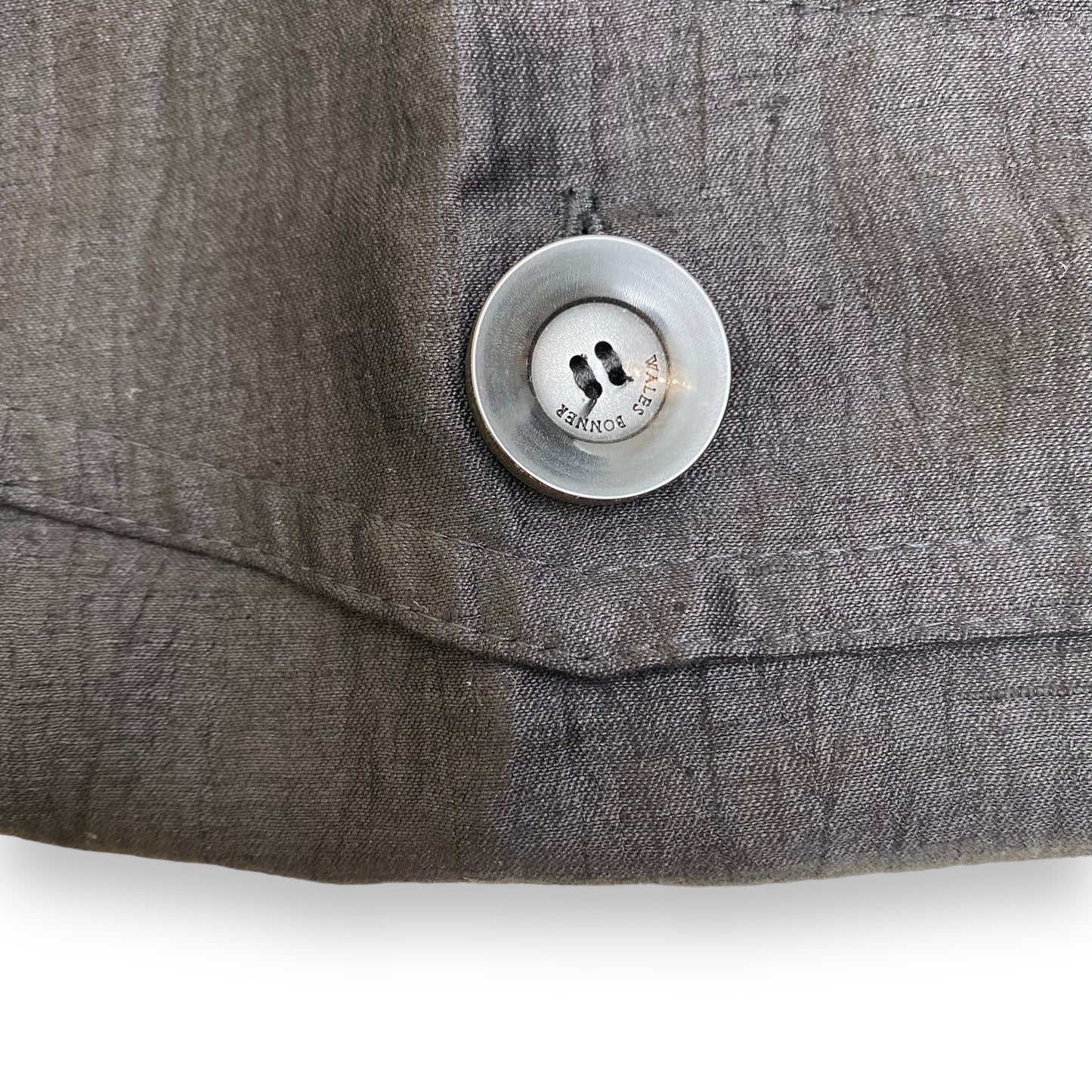 WALES BONNER WRINKLE LINEN XALAM SHORTS BLACK L