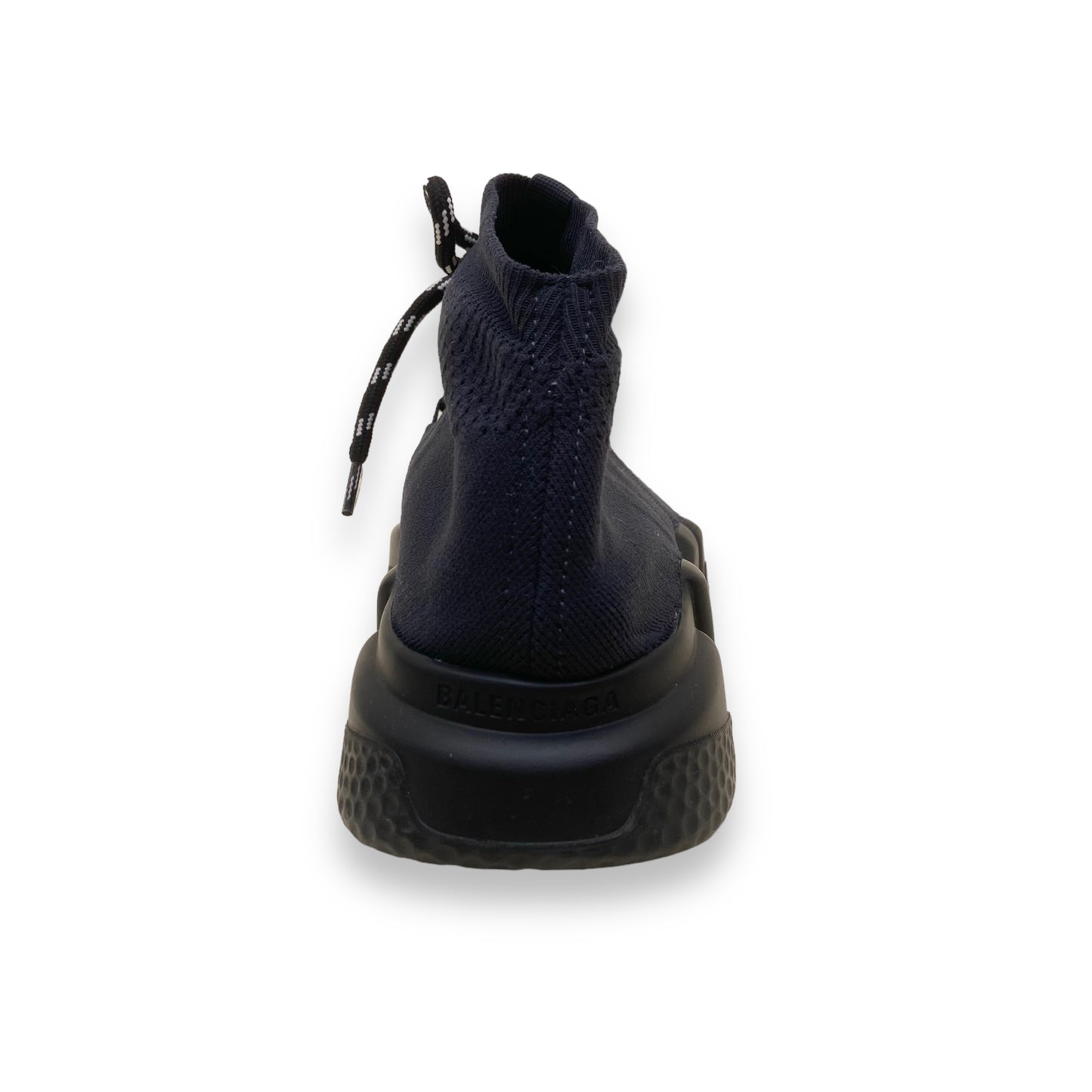 BALENCIAGA SPEED LACE UP SNEAKERS BLACK UK8