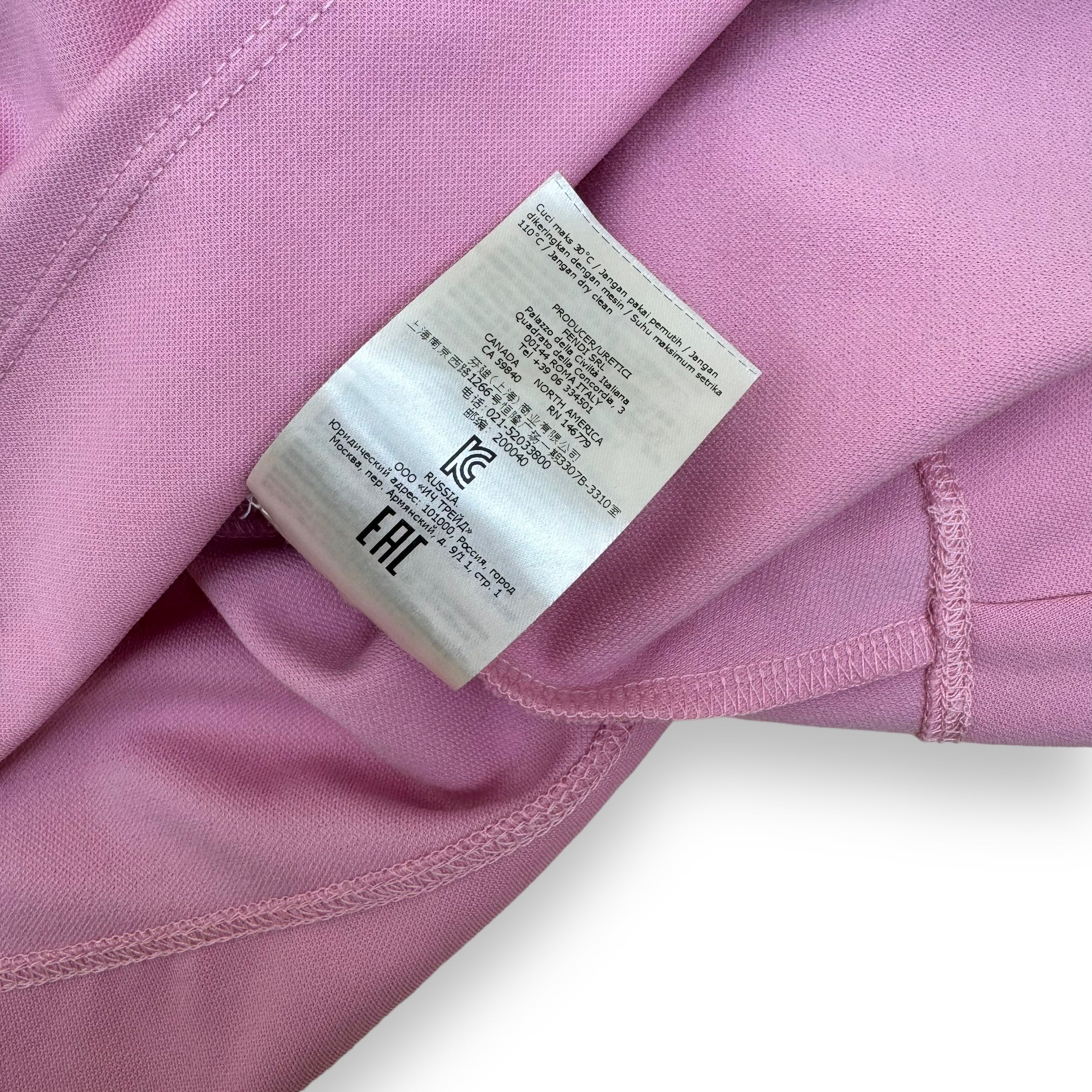 FENDI FF COTTON DRESS PINK AGE5