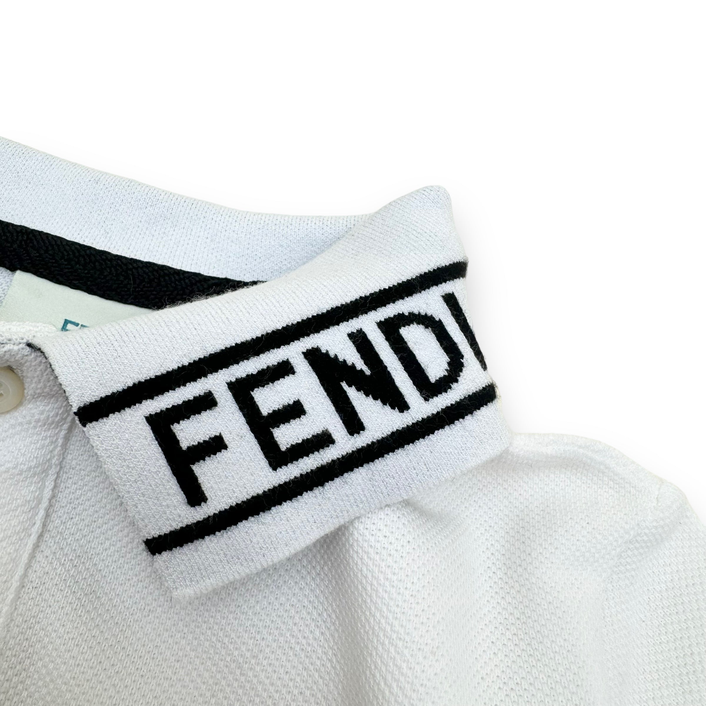 FENDI COTTON POLO SHIRT WHITE AGE4