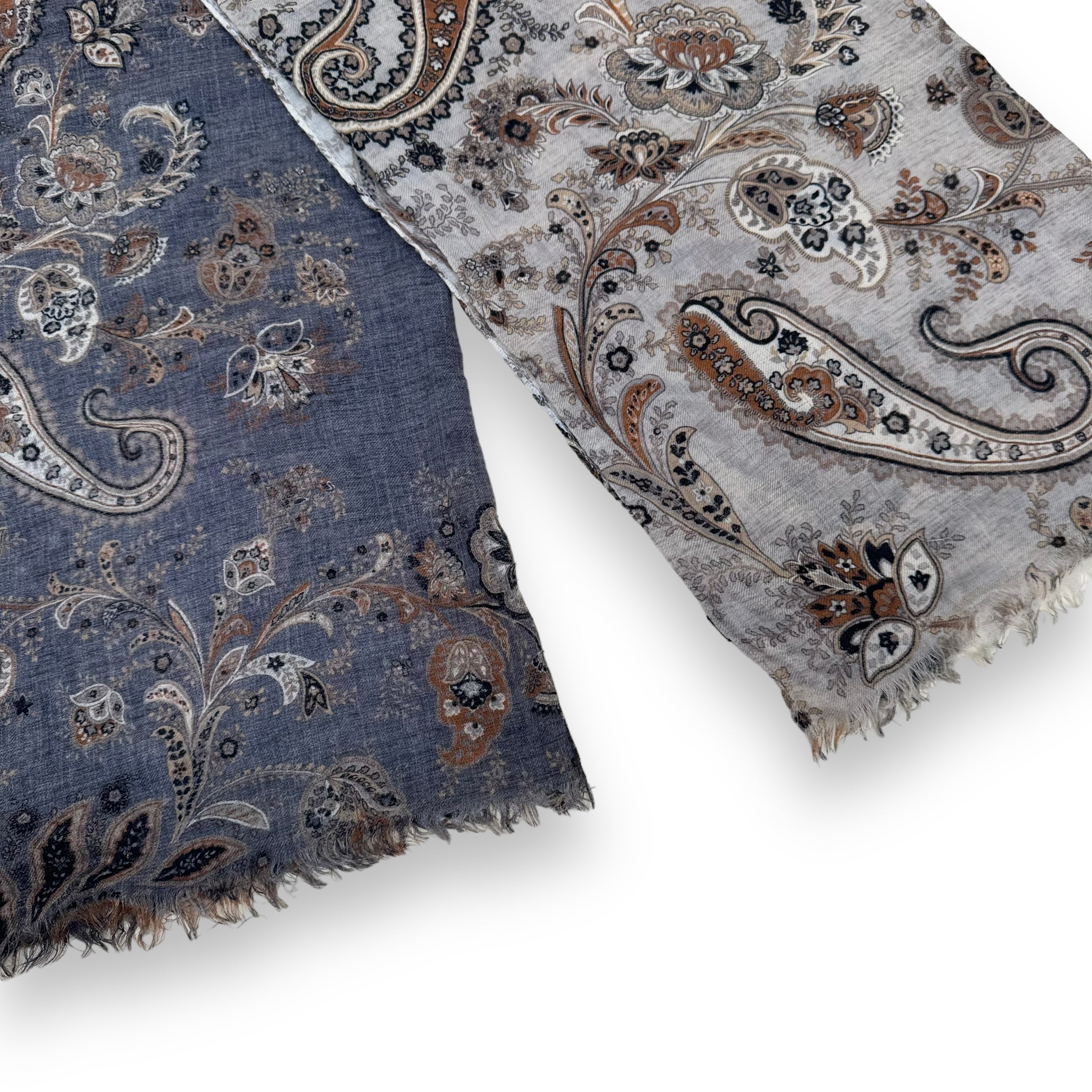 THOM SWEENEY PATTERN WOOL SCARF