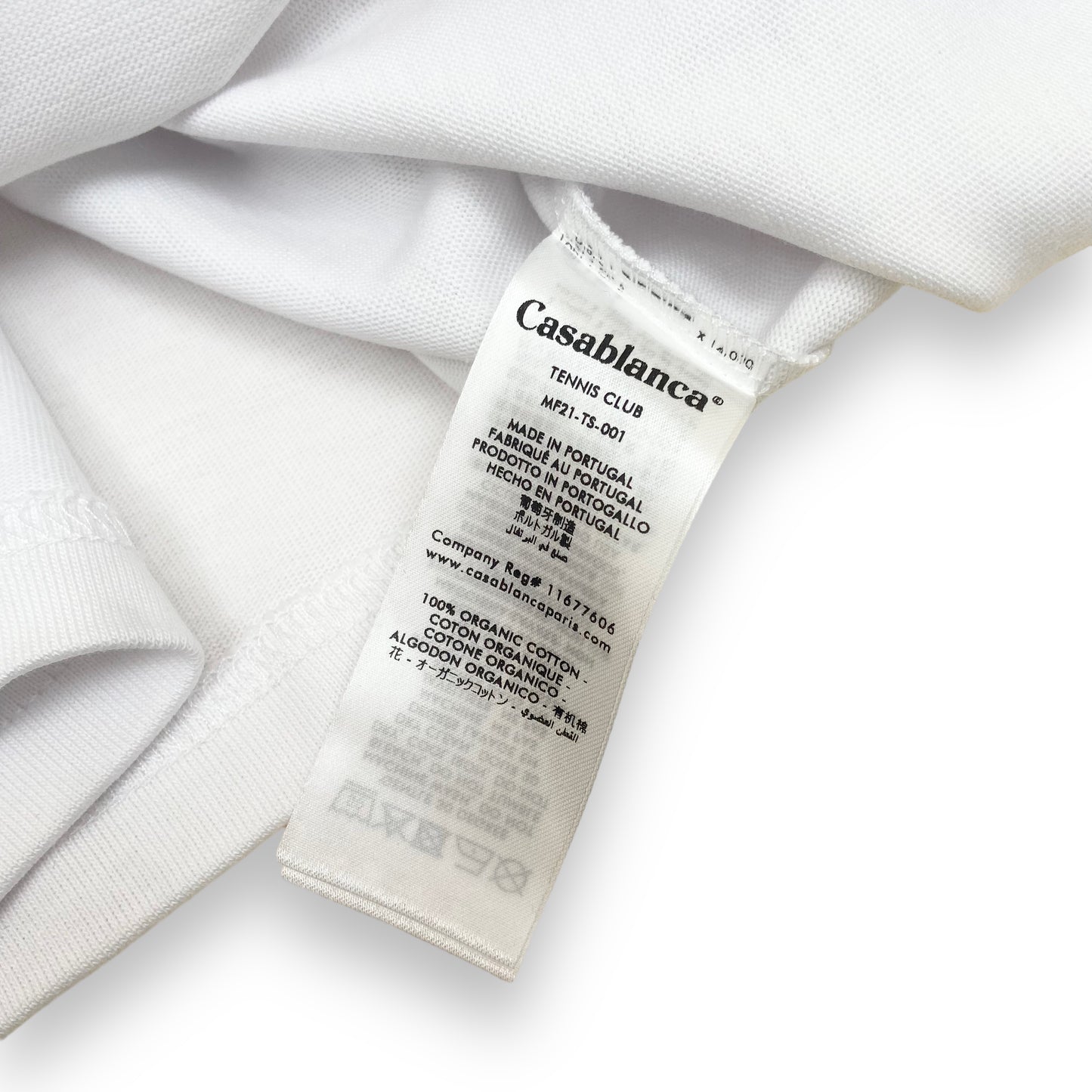 CASABLANCA T-SHIRT WHITE M