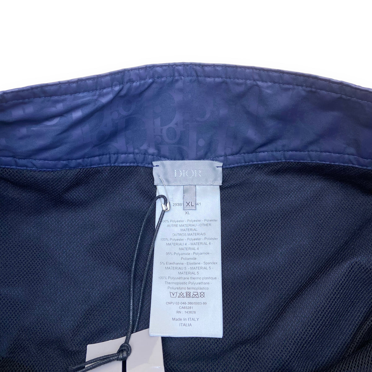 DIOR OBLIQUE SWIM SHORTS NAVY XL