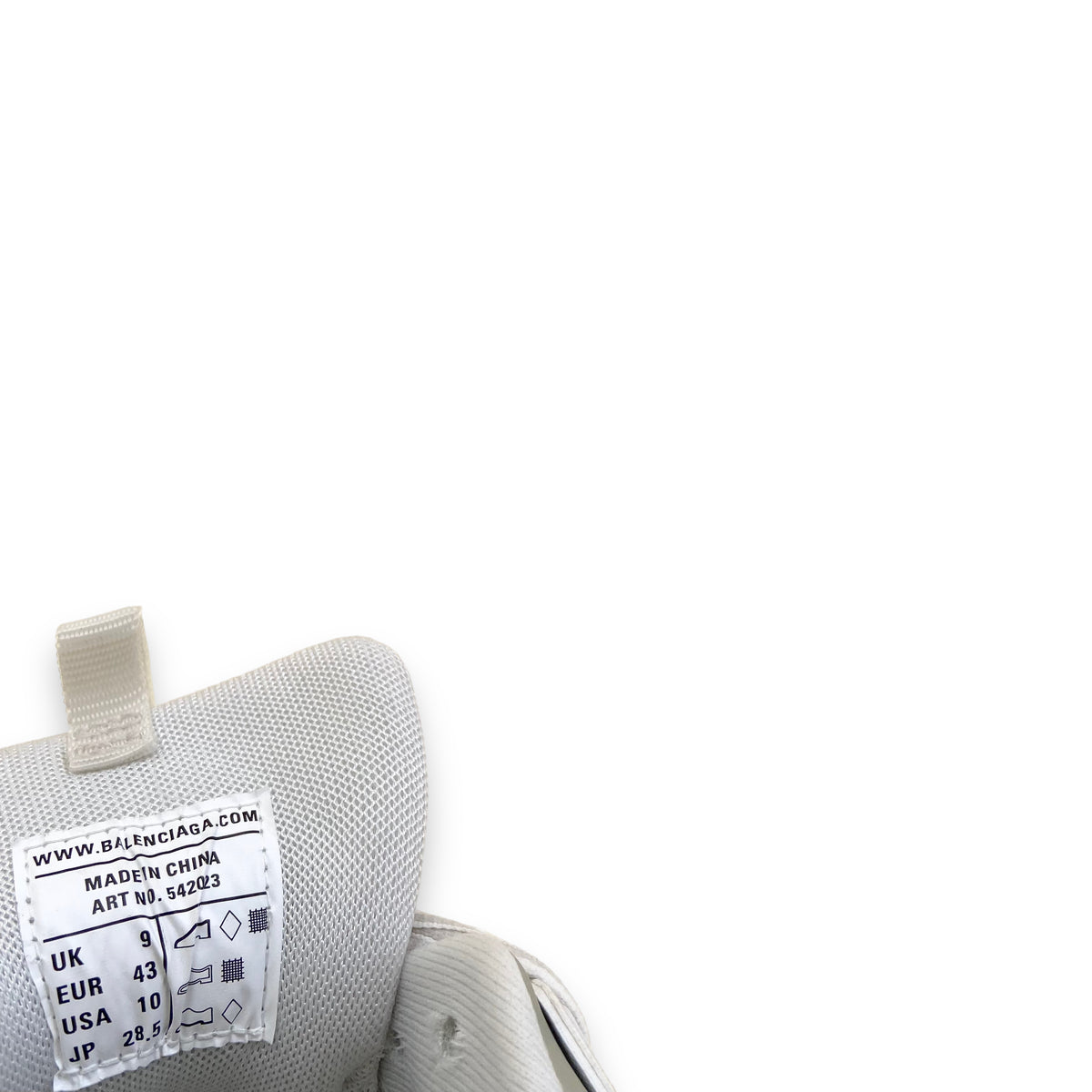 BALENCIAGA TRACK MESH AND NYLON SNEAKERS WHITE UK9