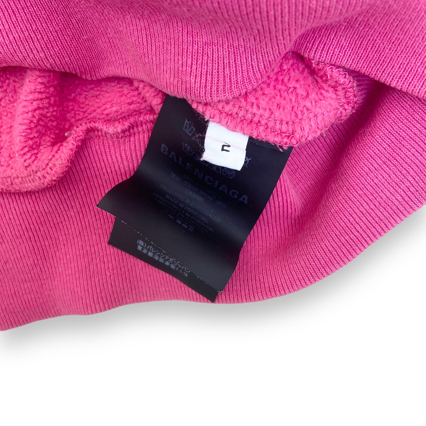 BALENCIAGA NEW LOGO HOODIE PINK AGE2