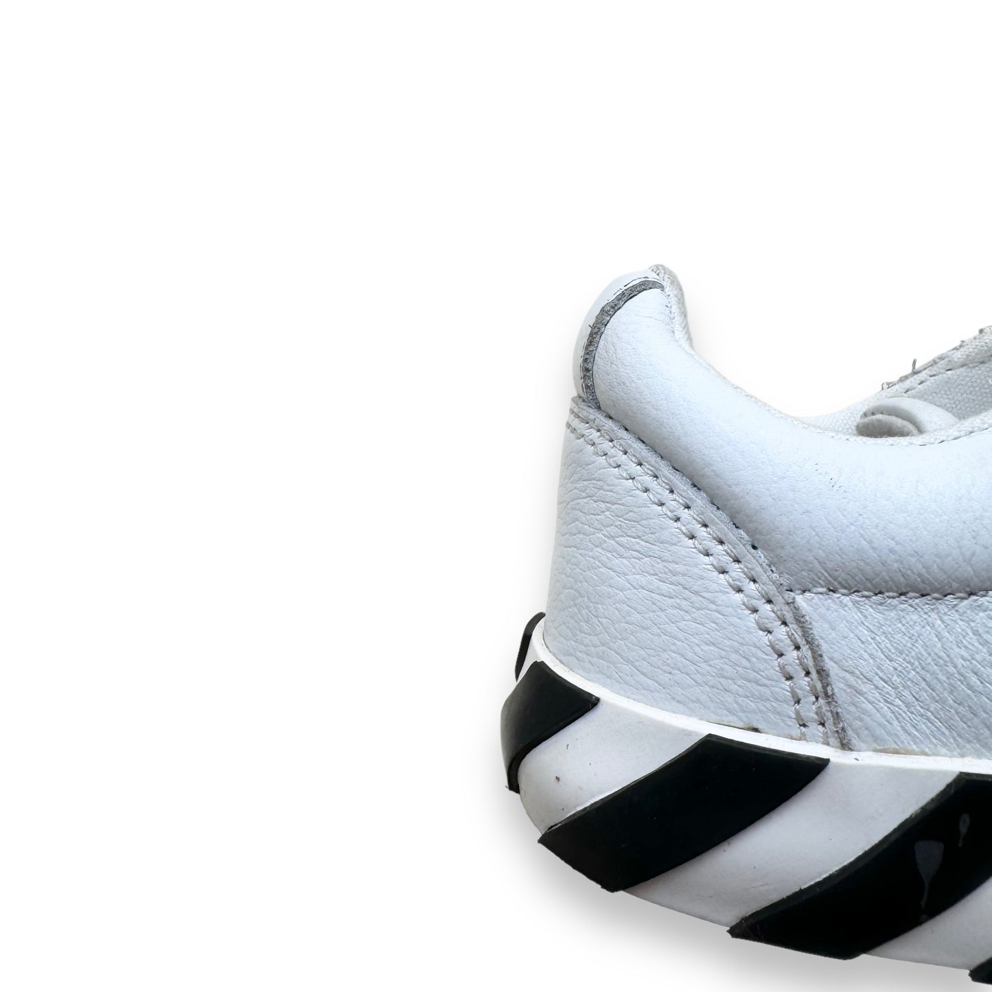 OFF-WHITE LOW TOP LEATHER SNEAKERS WHITE UK11