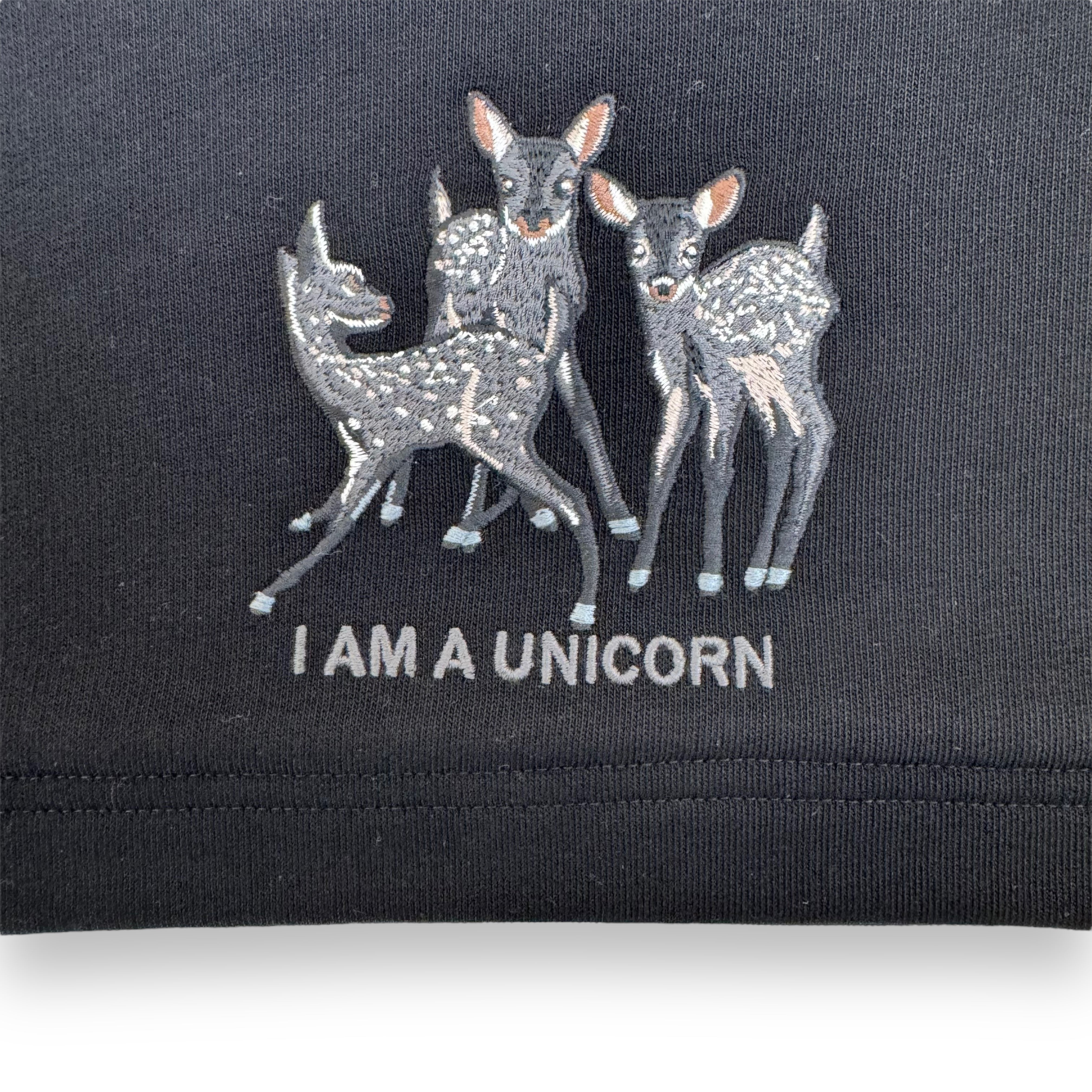 BURBERRY JERSEY UNICORN SWEAT SHORTS BLACK L