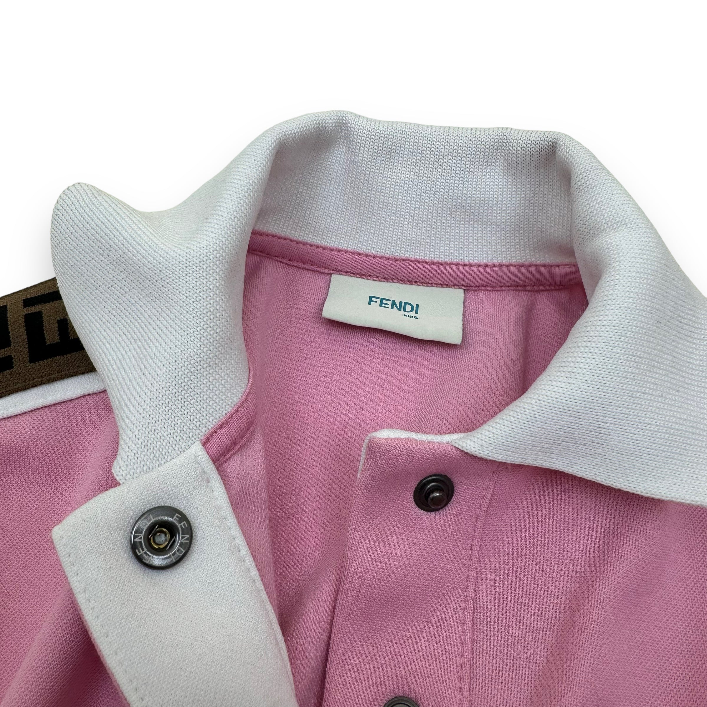 FENDI FF COTTON DRESS PINK AGE5