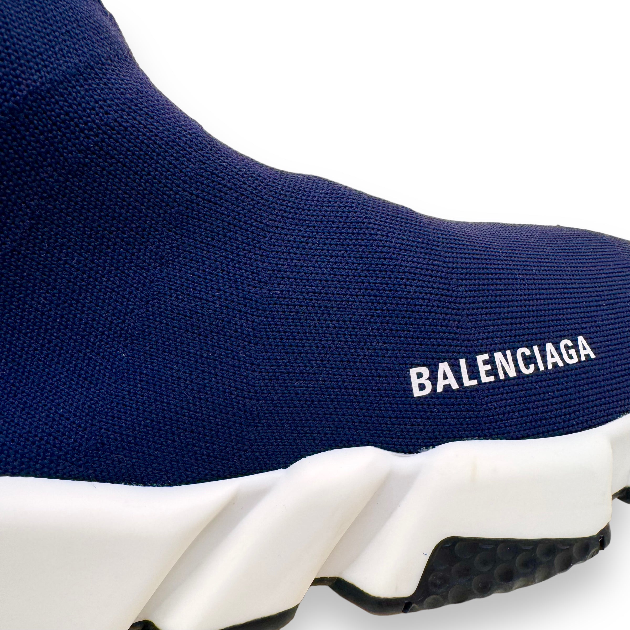 BALENCIAGA SPEED RUNNER SNEAKER NAVY UK6