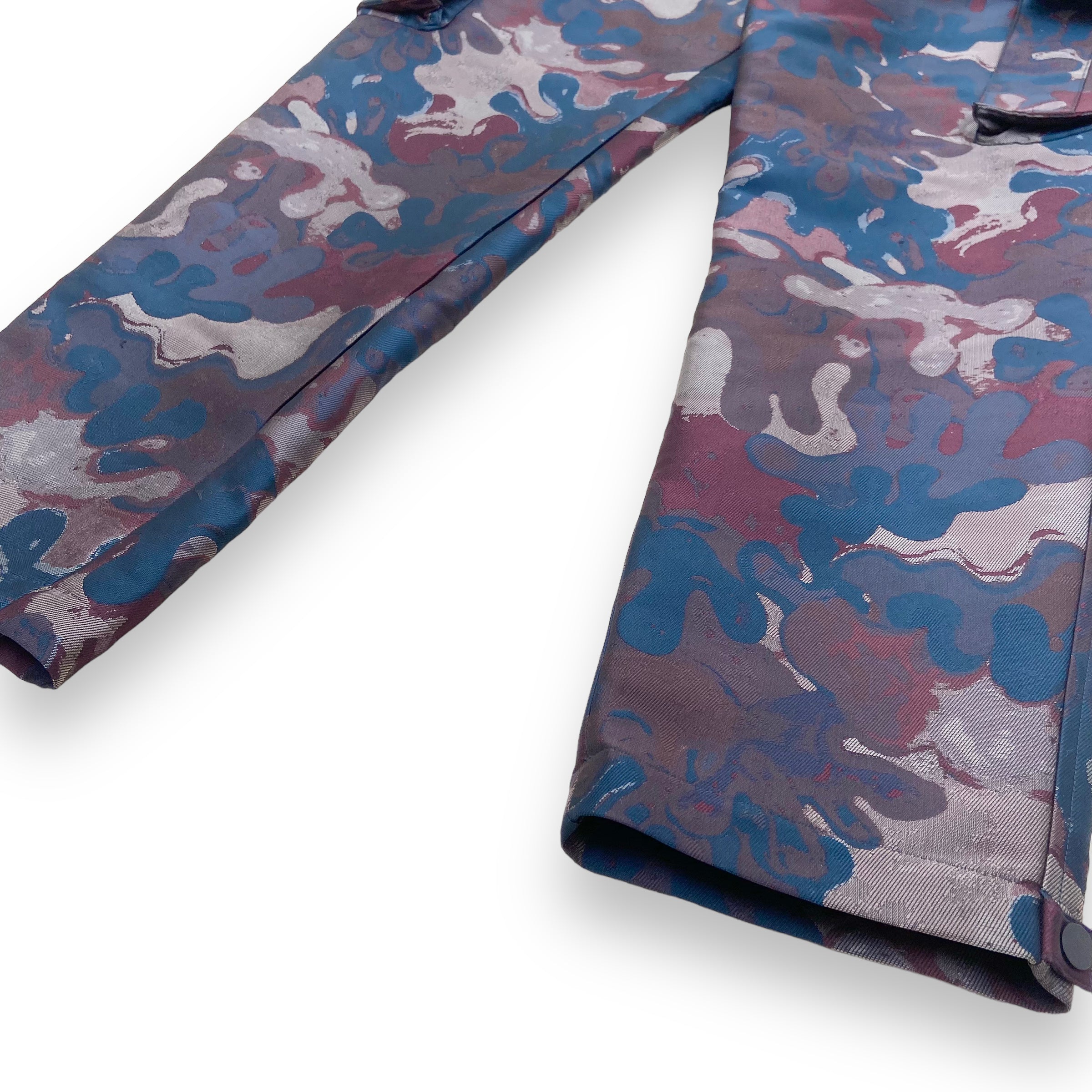 DIOR X PETER DOIG SS21 JACQUARD CAMOFLAGE CARGO TROUSERS M