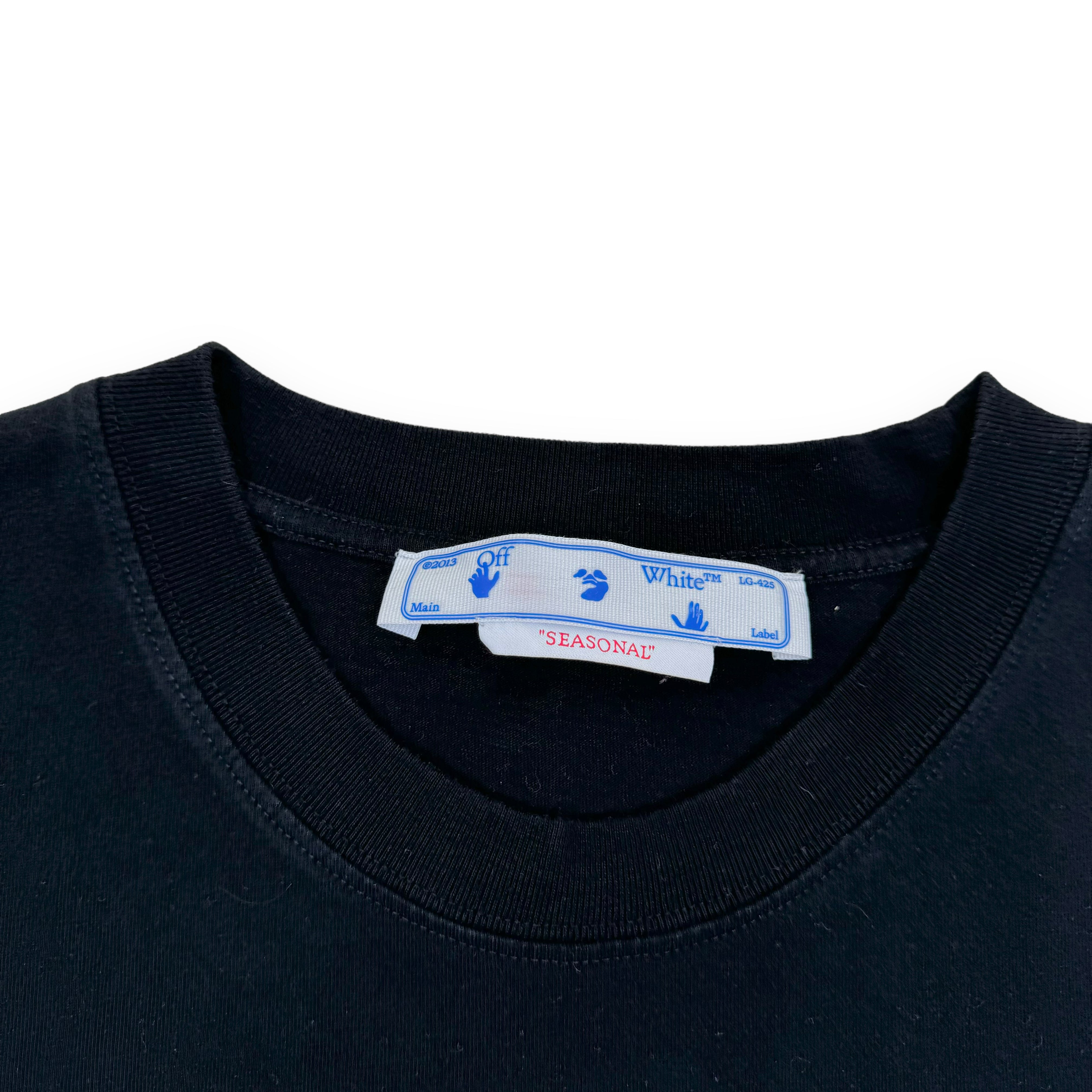 OFF-WHITE SCRIBBLE T-SHIRT BLACK L