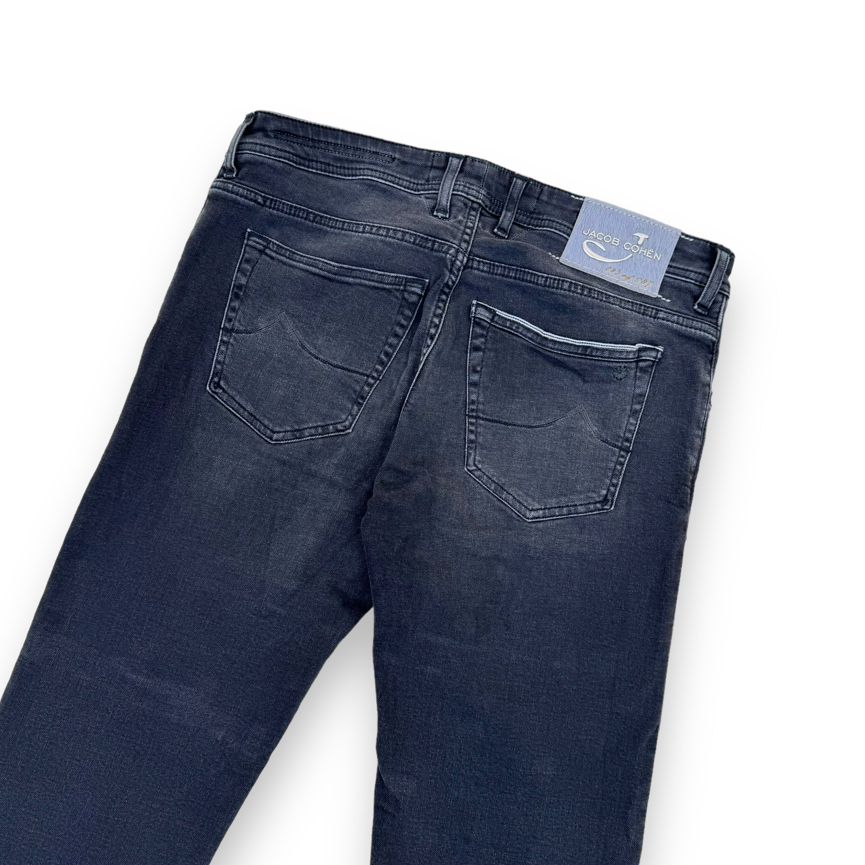 JACOB COHËN HANDMADE WASHED DENIM JEANS GREY 33W