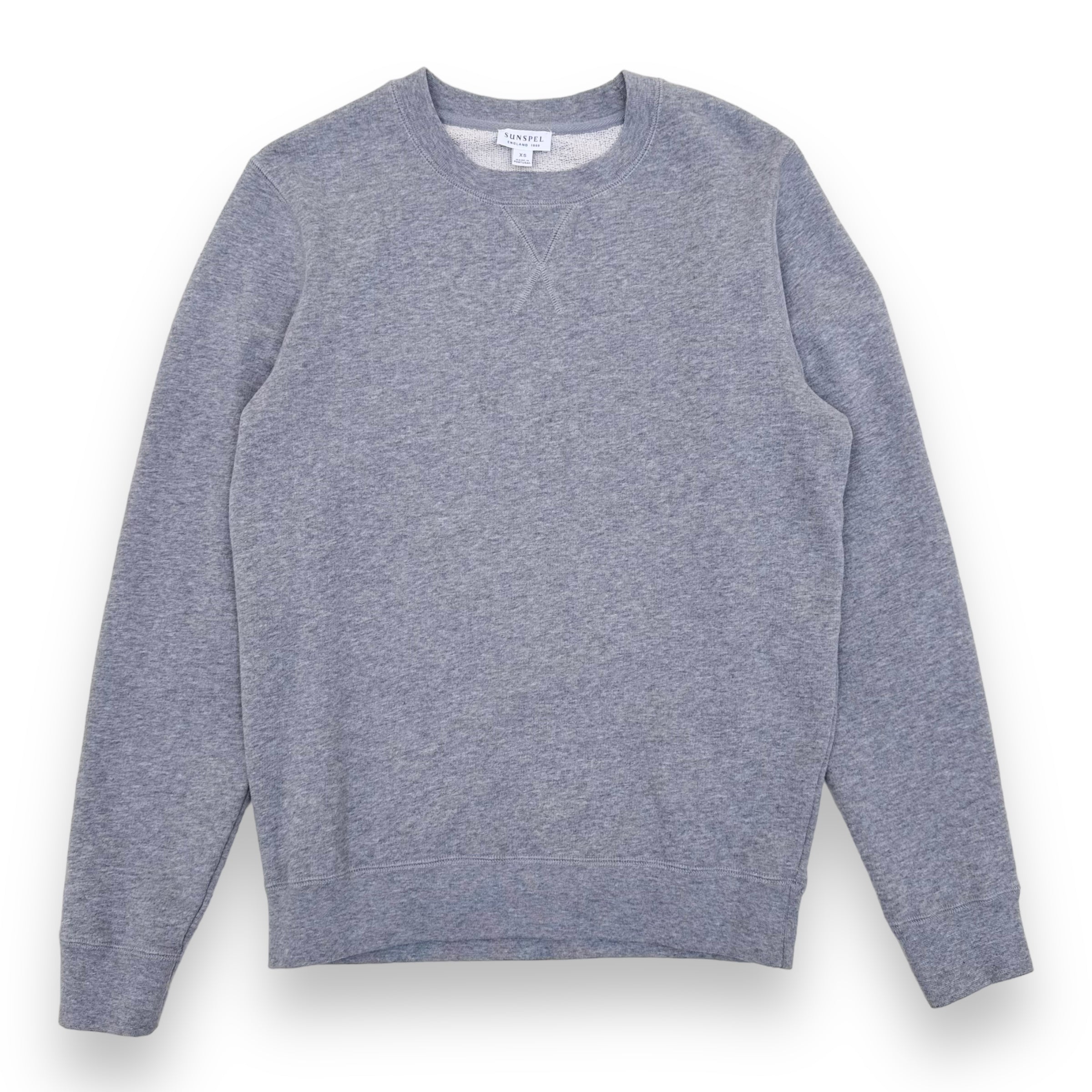 SUNSPEL LOOPBACK COTTON SWEATSHIRT GREY XS