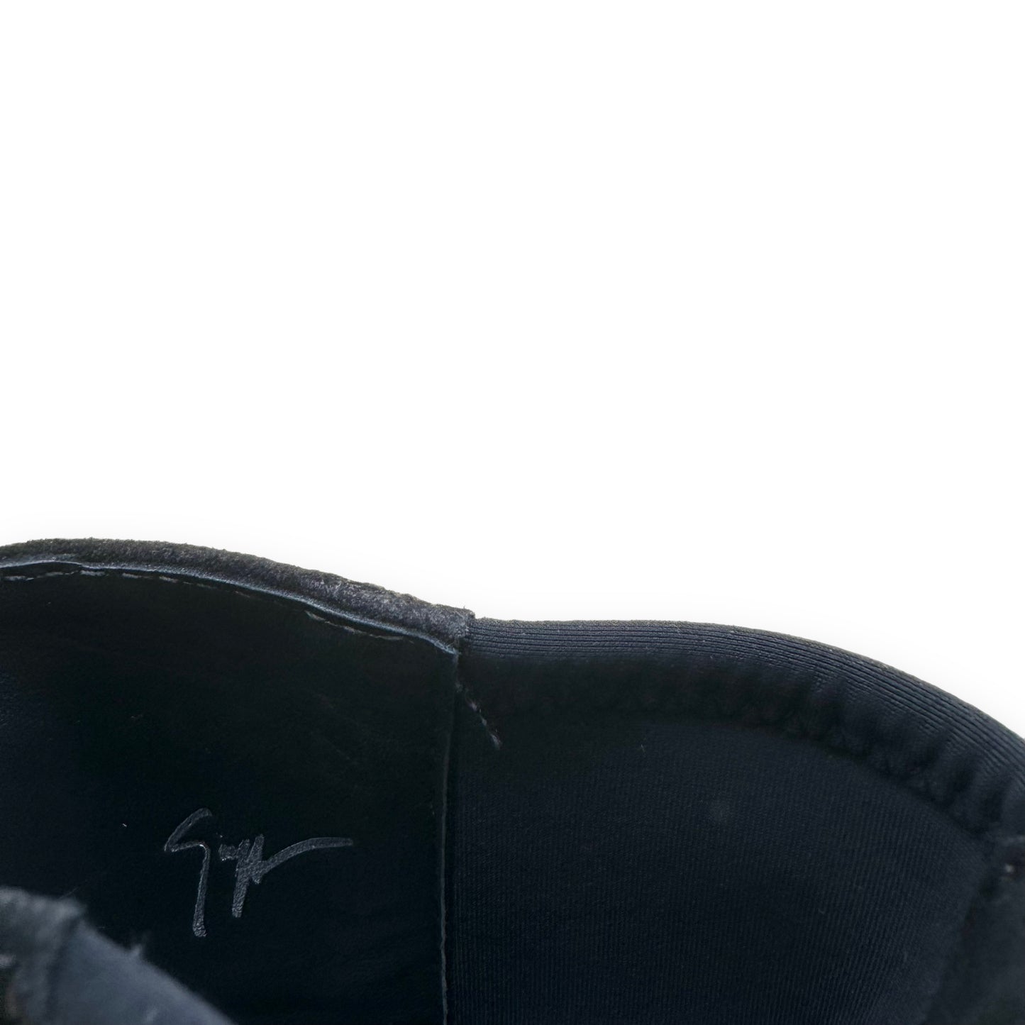 GIUSEPPE ZANOTTI SUEDE CHELSEA BOOTS BLACK UK6