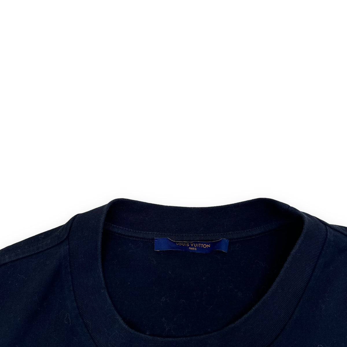 LOUIS VUITTON X NBA EMBROIDERED PATCH T-SHIRT BLACK L
